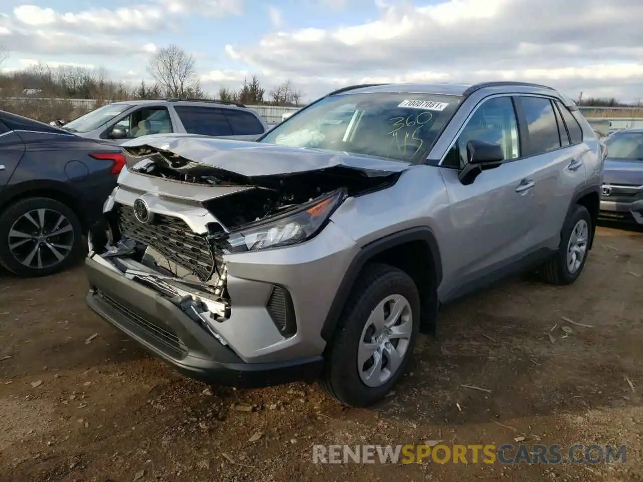 2 Photograph of a damaged car 2T3F1RFV4MC233249 TOYOTA RAV4 2021