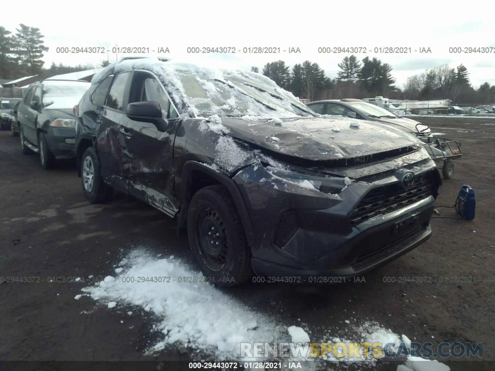 1 Photograph of a damaged car 2T3F1RFV4MW140536 TOYOTA RAV4 2021