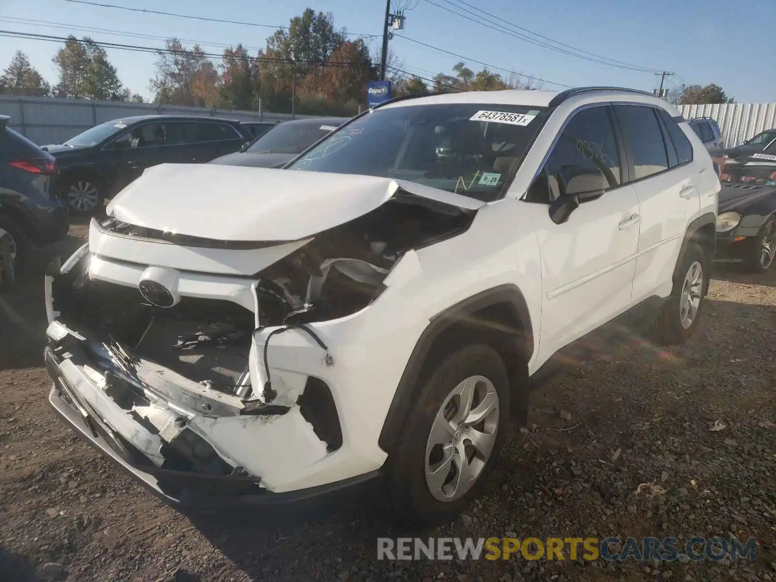 2 Photograph of a damaged car 2T3F1RFV4MW141024 TOYOTA RAV4 2021