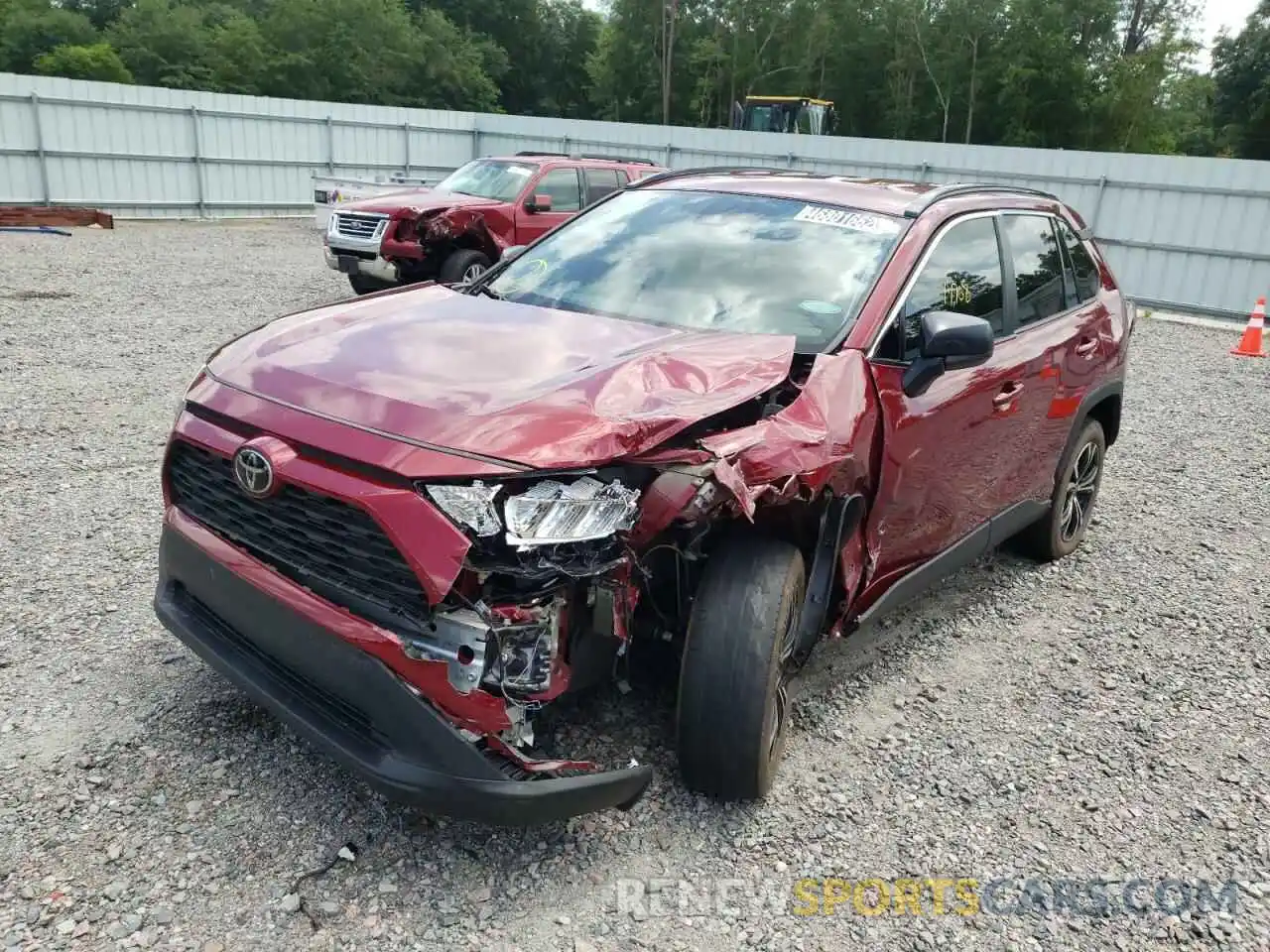 2 Photograph of a damaged car 2T3F1RFV4MW183161 TOYOTA RAV4 2021