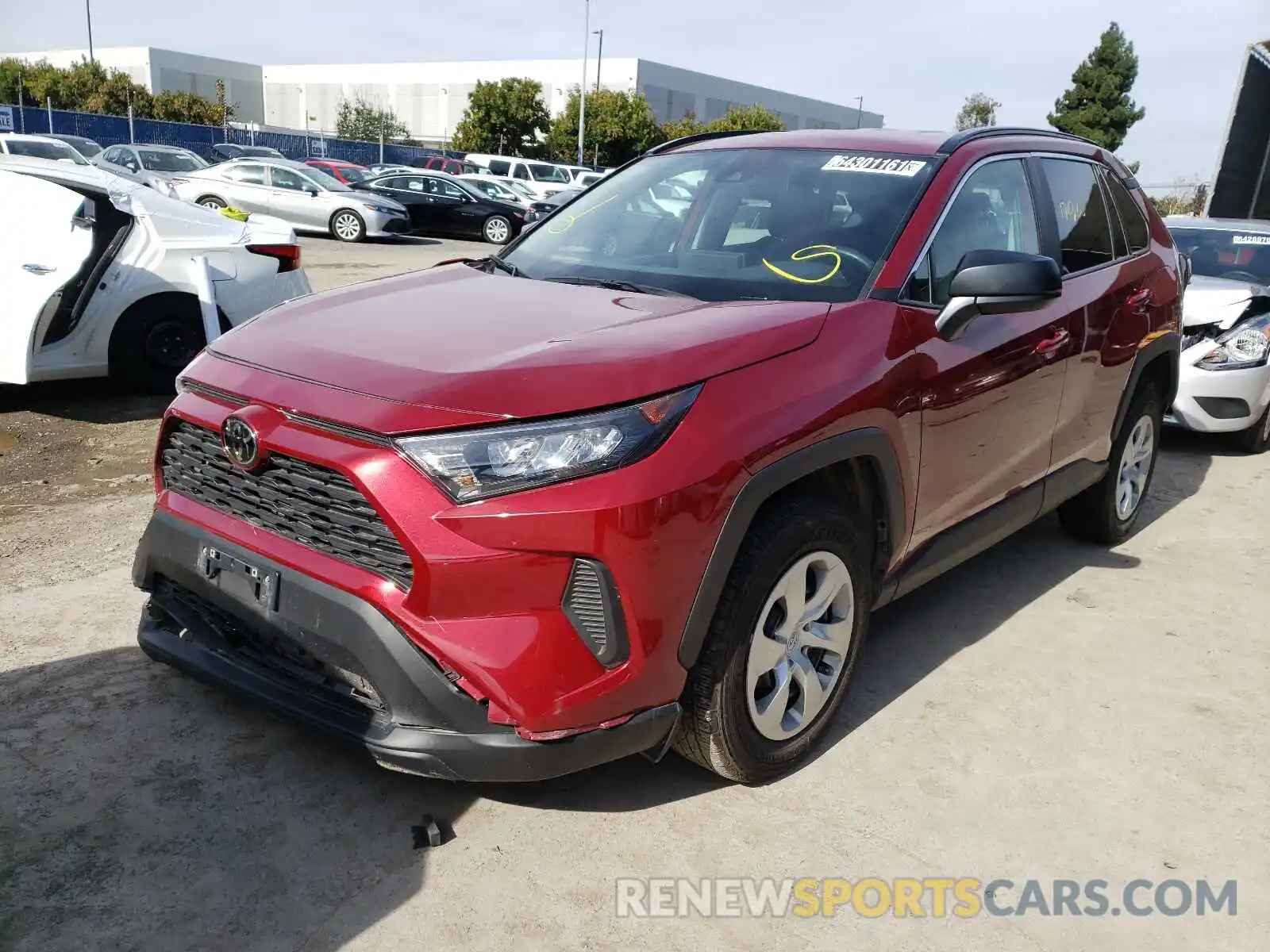 2 Photograph of a damaged car 2T3F1RFV4MW191423 TOYOTA RAV4 2021