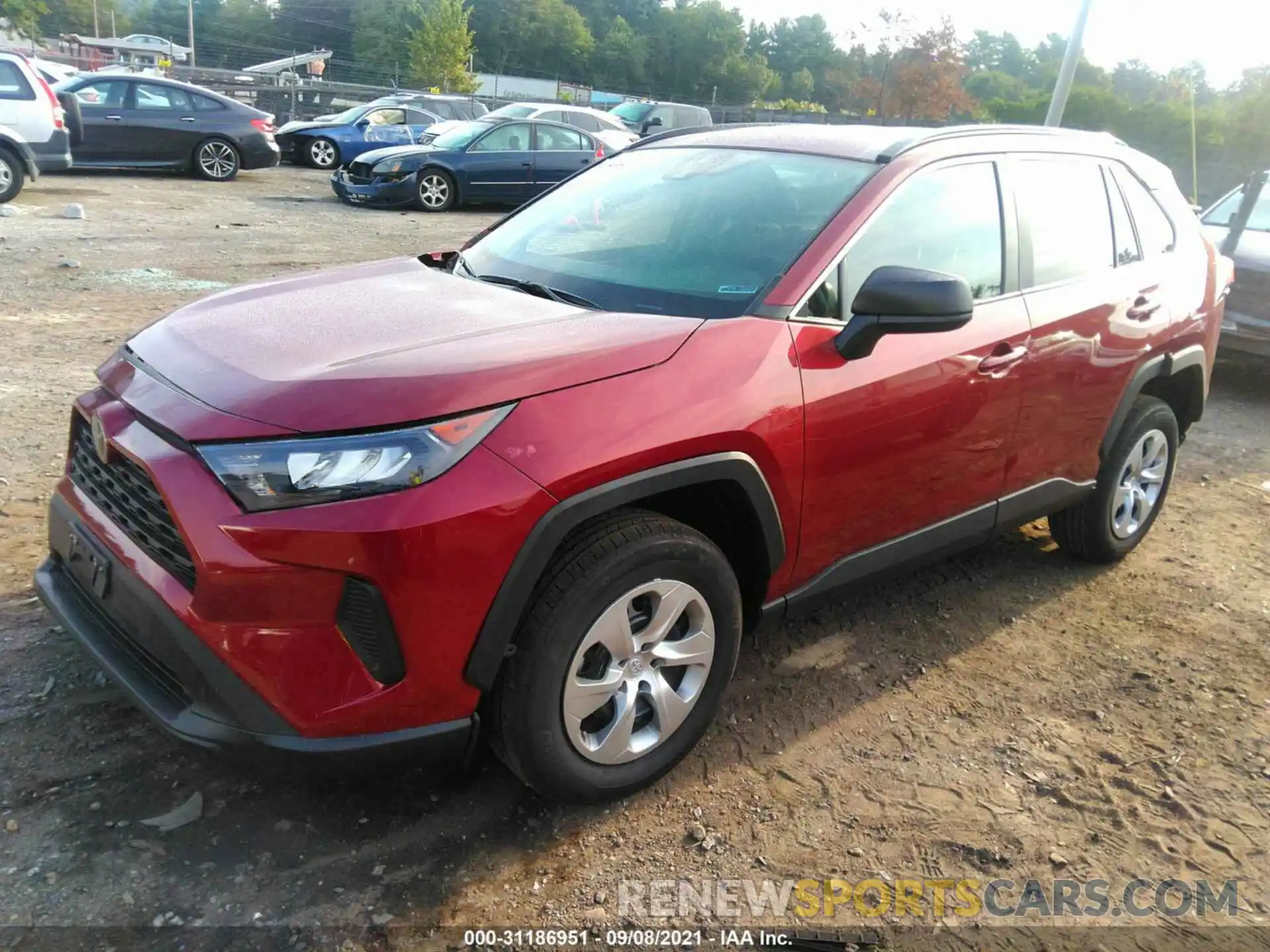 2 Photograph of a damaged car 2T3F1RFV4MW191664 TOYOTA RAV4 2021