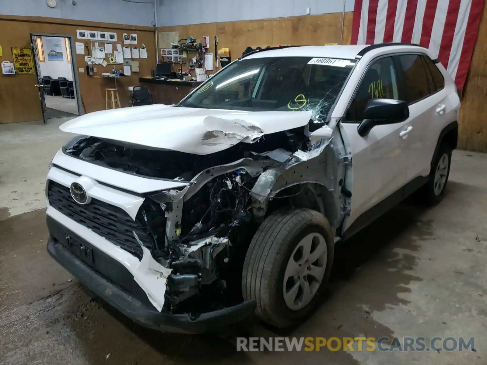 2 Photograph of a damaged car 2T3F1RFV5MC154298 TOYOTA RAV4 2021