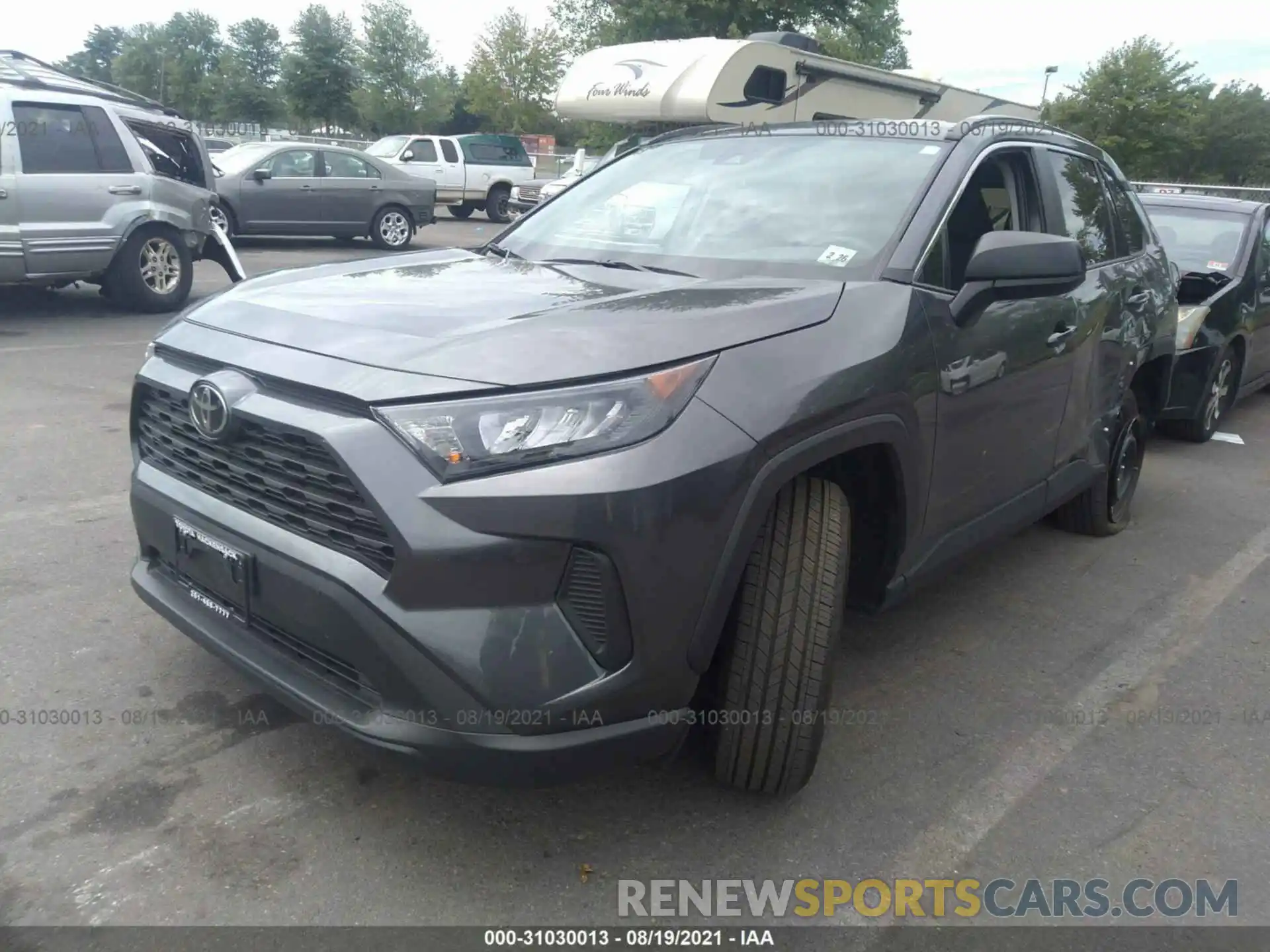 2 Photograph of a damaged car 2T3F1RFV5MC173143 TOYOTA RAV4 2021