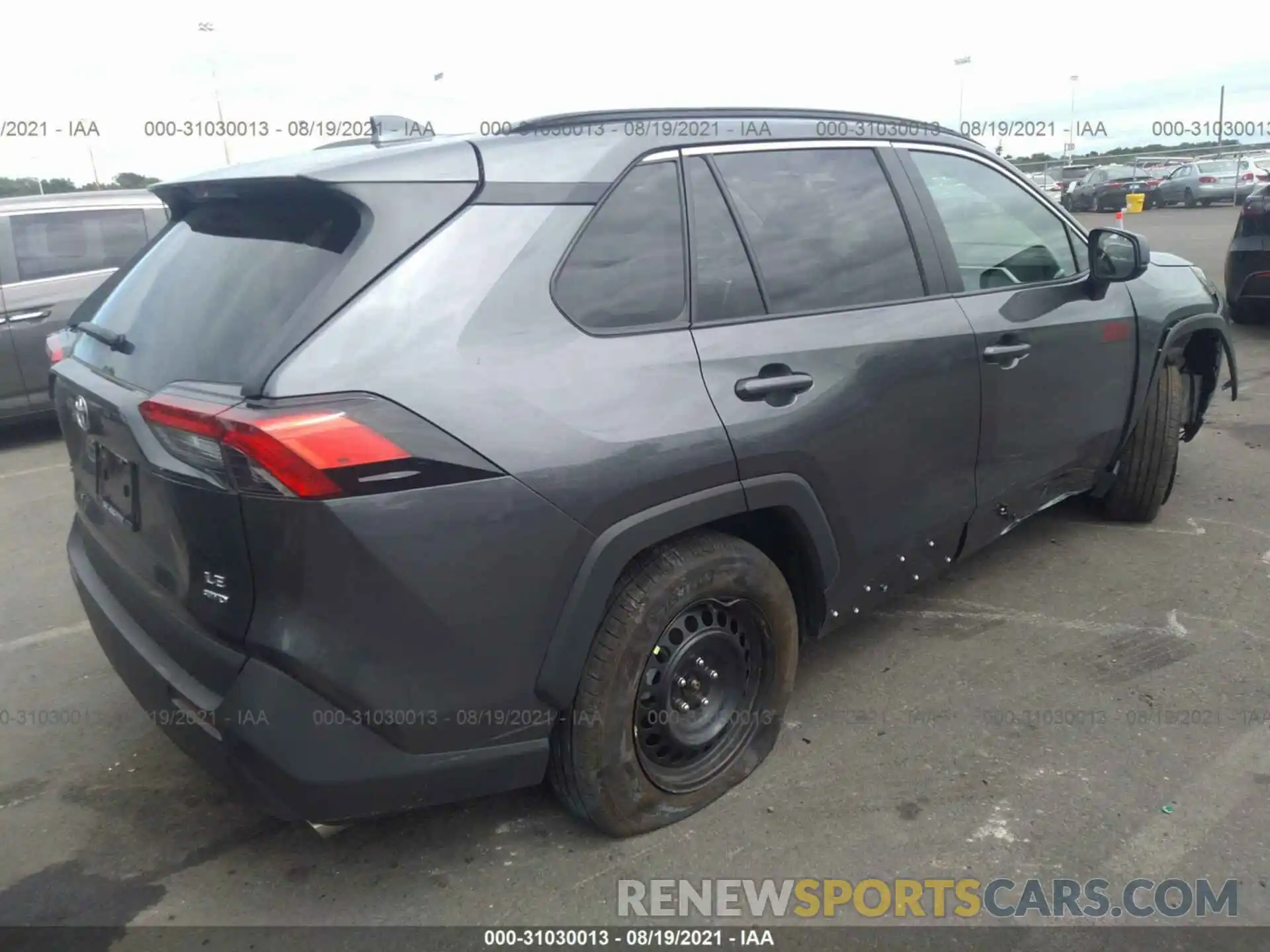 4 Photograph of a damaged car 2T3F1RFV5MC173143 TOYOTA RAV4 2021