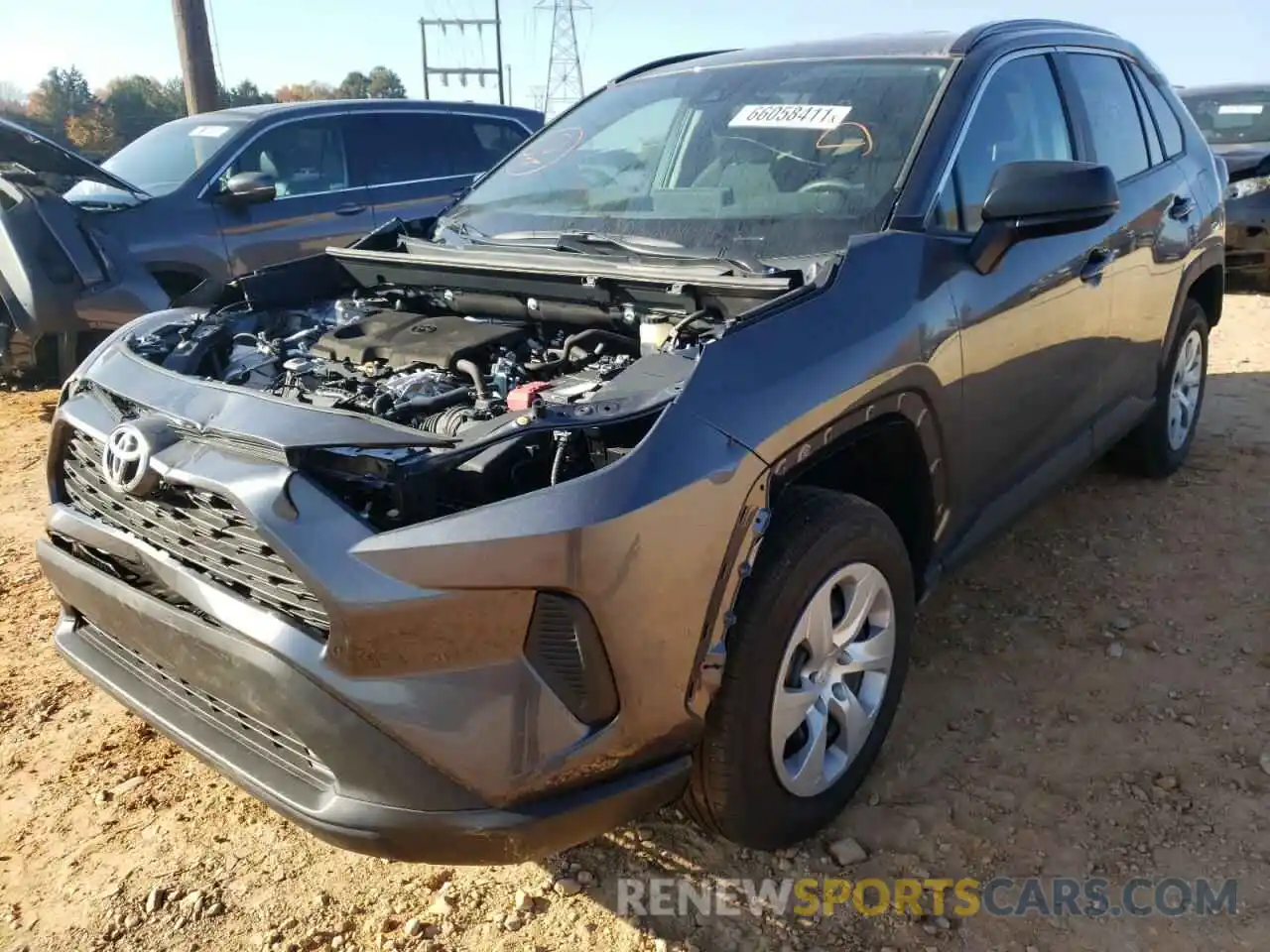 2 Photograph of a damaged car 2T3F1RFV5MC192596 TOYOTA RAV4 2021