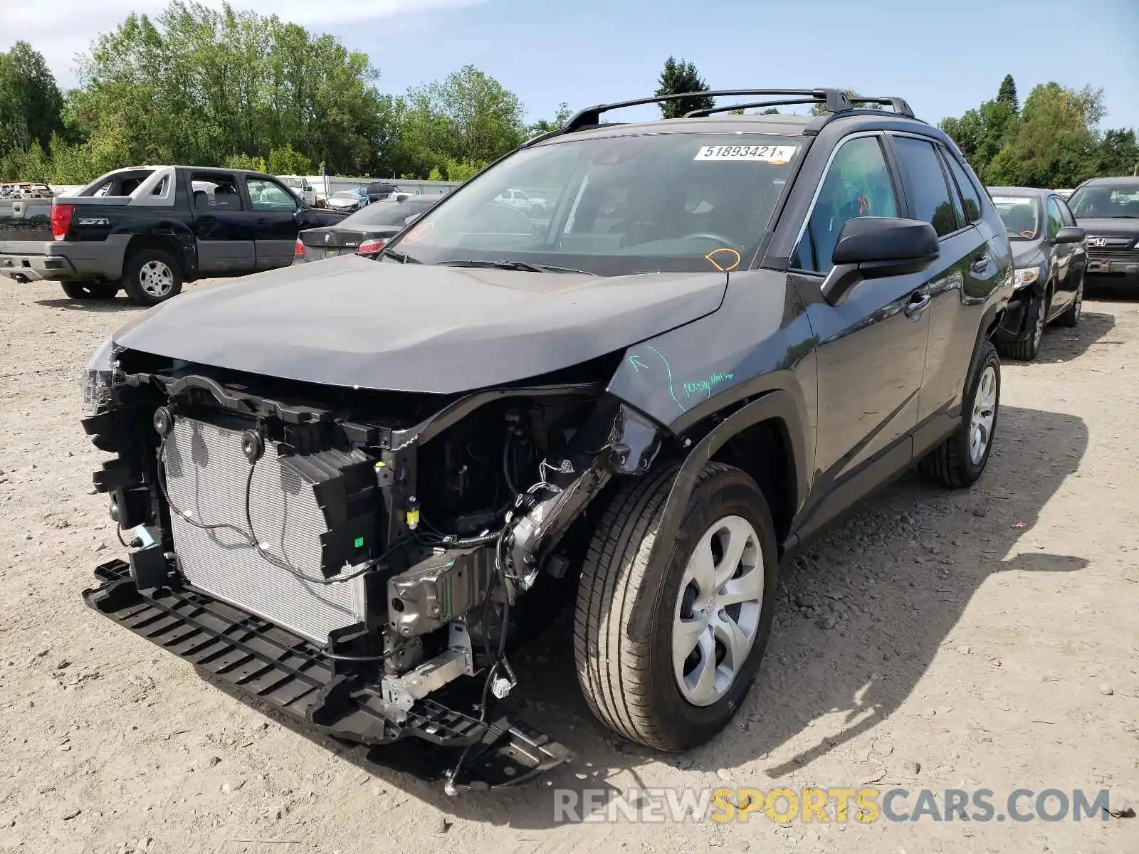 2 Photograph of a damaged car 2T3F1RFV5MC218520 TOYOTA RAV4 2021