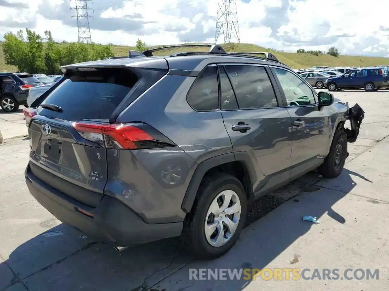 4 Photograph of a damaged car 2T3F1RFV5MC225693 TOYOTA RAV4 2021