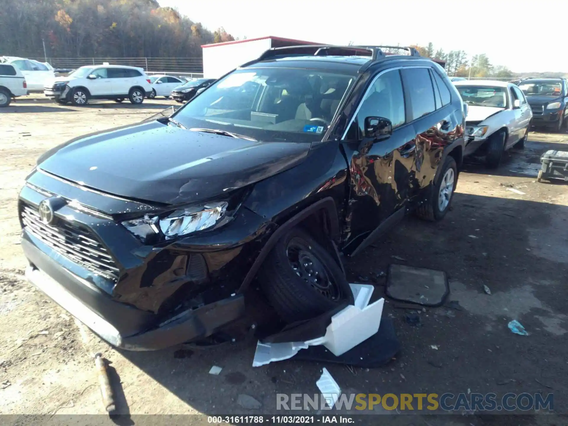 2 Photograph of a damaged car 2T3F1RFV5MC232143 TOYOTA RAV4 2021