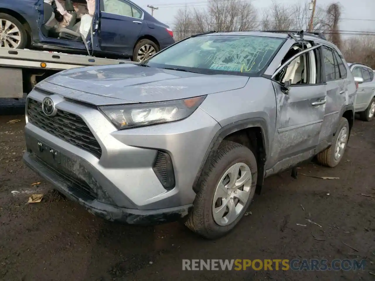 2 Photograph of a damaged car 2T3F1RFV5MC245457 TOYOTA RAV4 2021