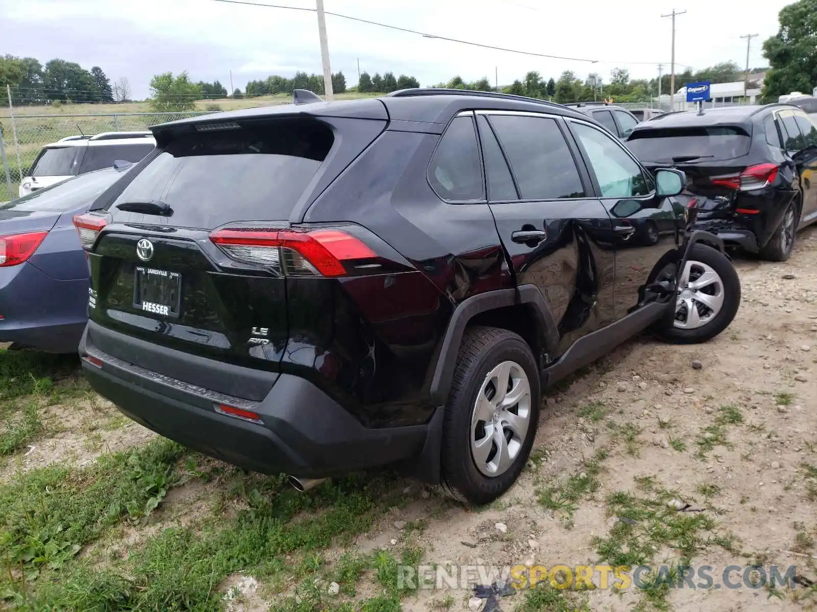 4 Photograph of a damaged car 2T3F1RFV5MW168474 TOYOTA RAV4 2021