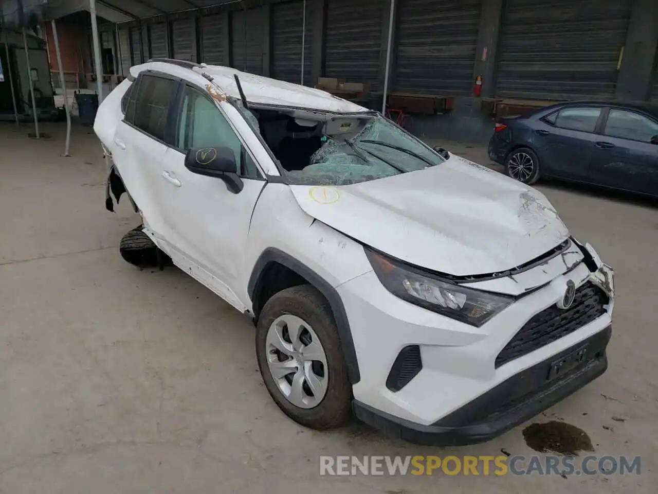 1 Photograph of a damaged car 2T3F1RFV5MW174694 TOYOTA RAV4 2021