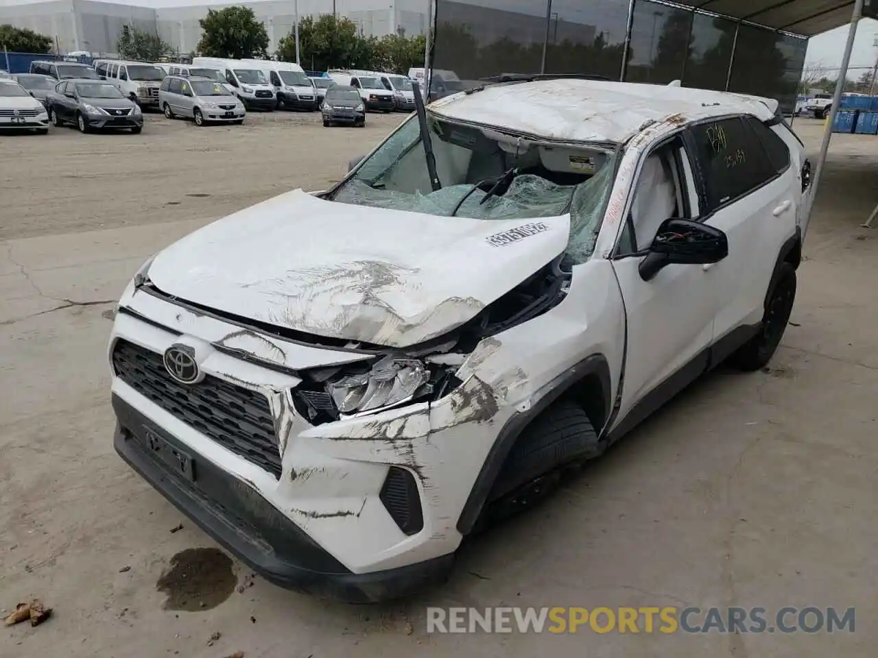 2 Photograph of a damaged car 2T3F1RFV5MW174694 TOYOTA RAV4 2021