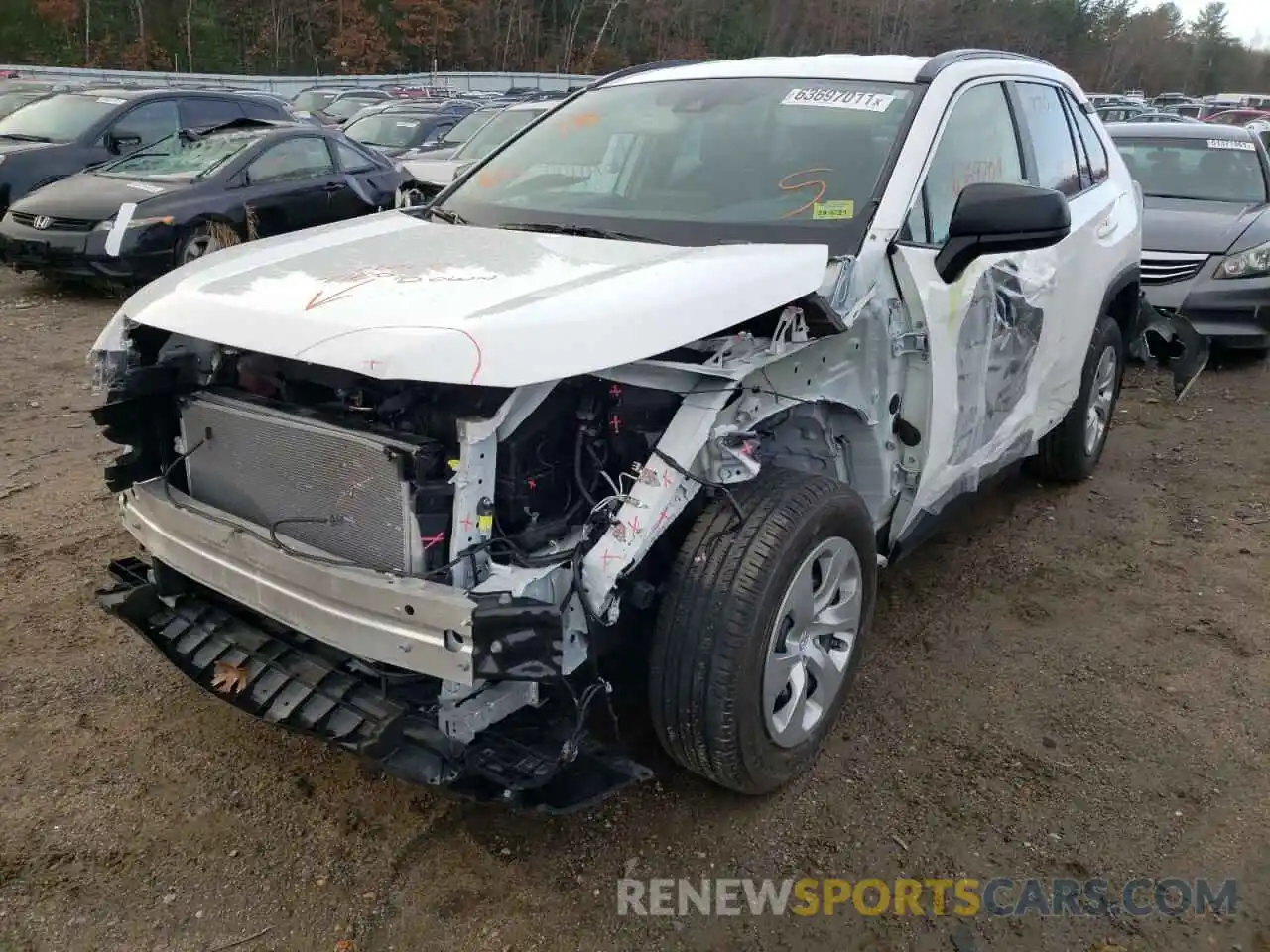 2 Photograph of a damaged car 2T3F1RFV6MC159168 TOYOTA RAV4 2021