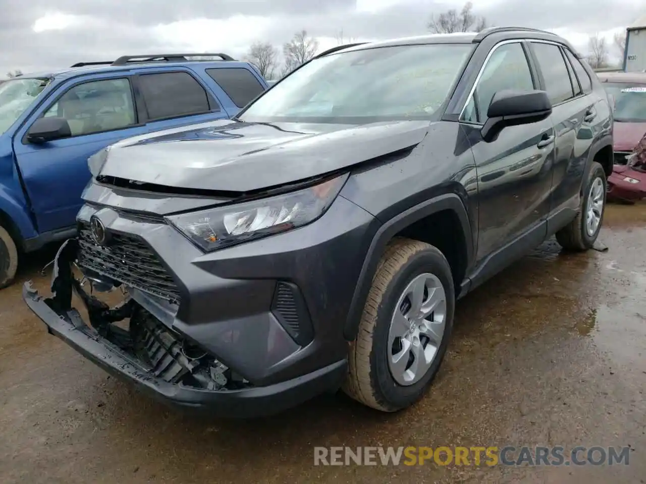 2 Photograph of a damaged car 2T3F1RFV6MC237853 TOYOTA RAV4 2021