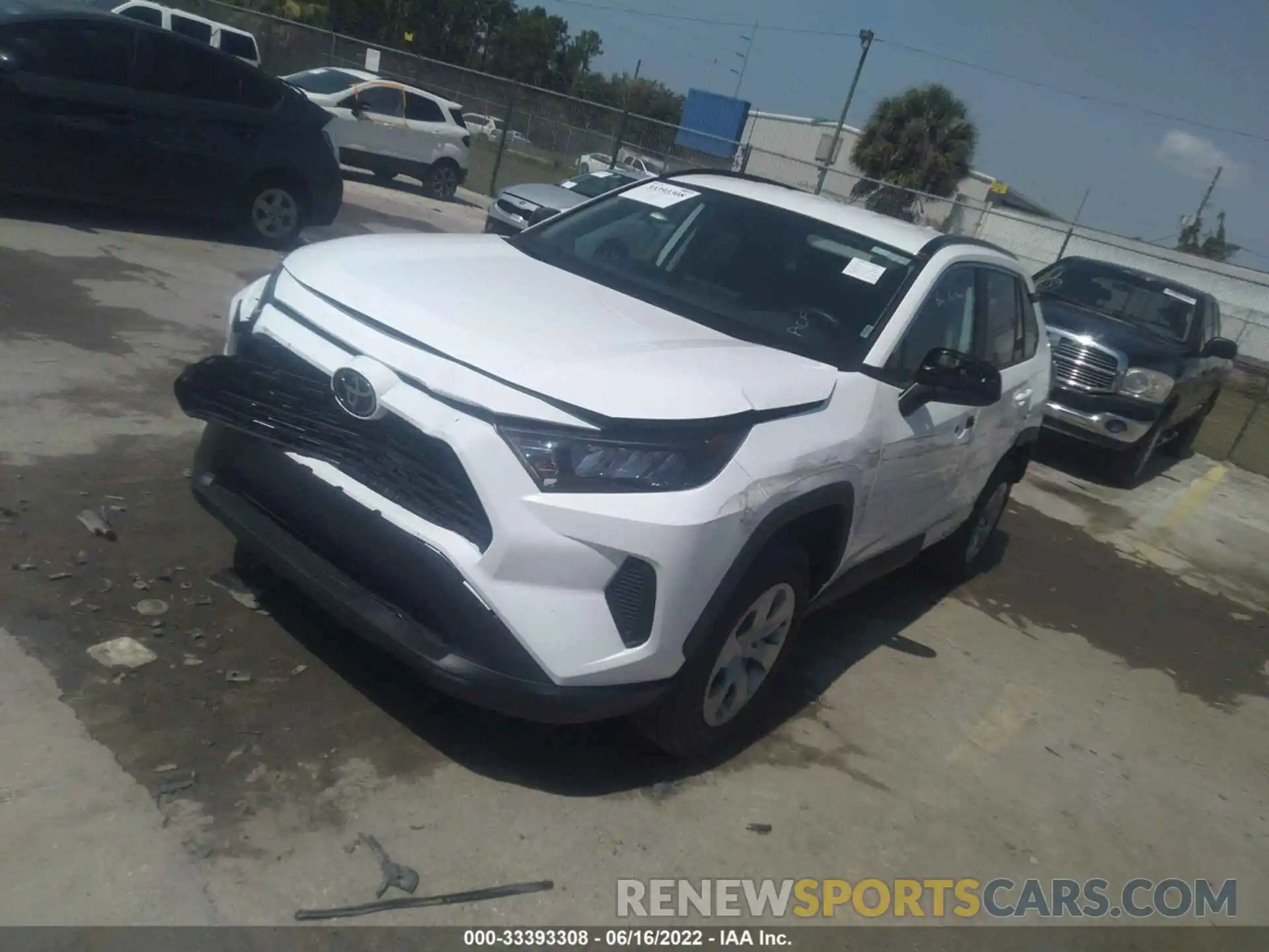 2 Photograph of a damaged car 2T3F1RFV6MC243619 TOYOTA RAV4 2021