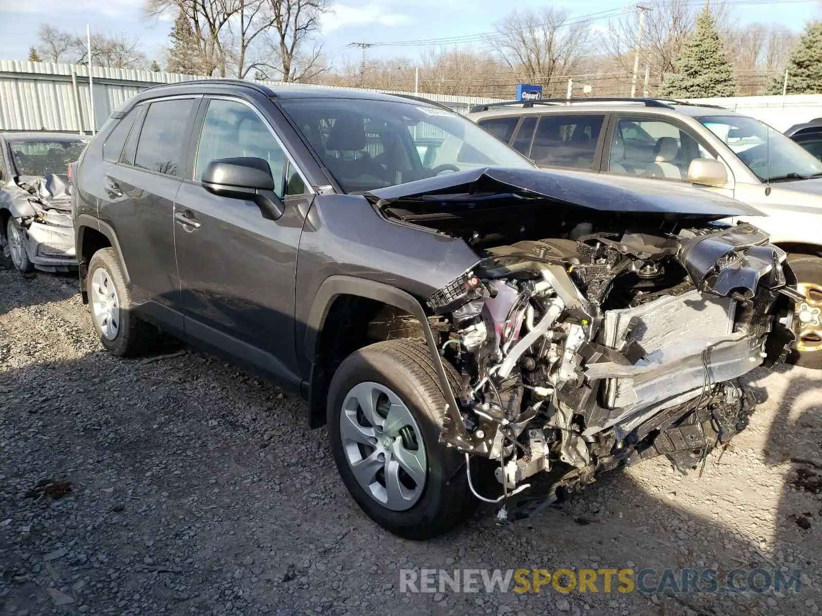 1 Photograph of a damaged car 2T3F1RFV6MW142501 TOYOTA RAV4 2021