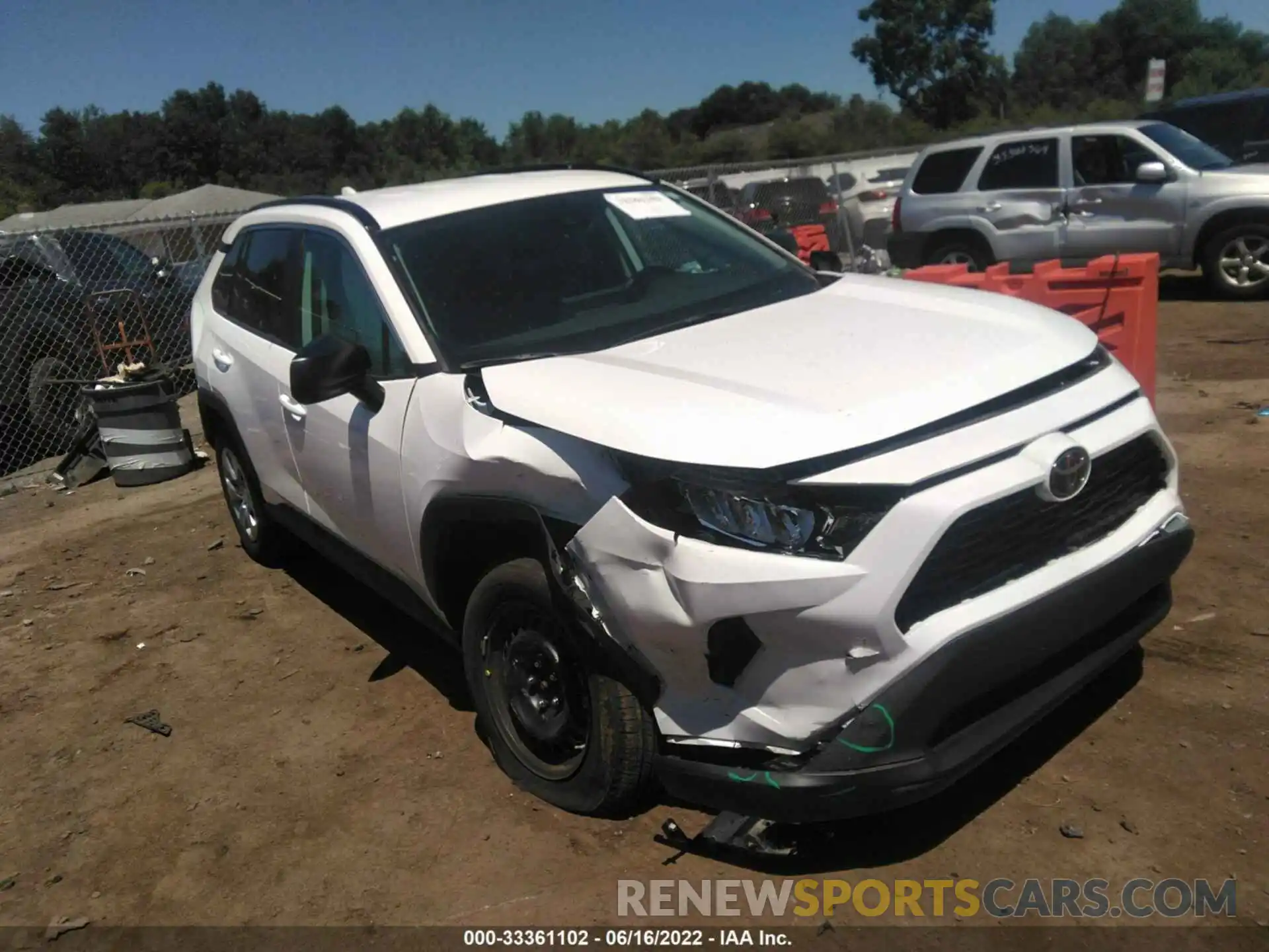 1 Photograph of a damaged car 2T3F1RFV6MW167575 TOYOTA RAV4 2021