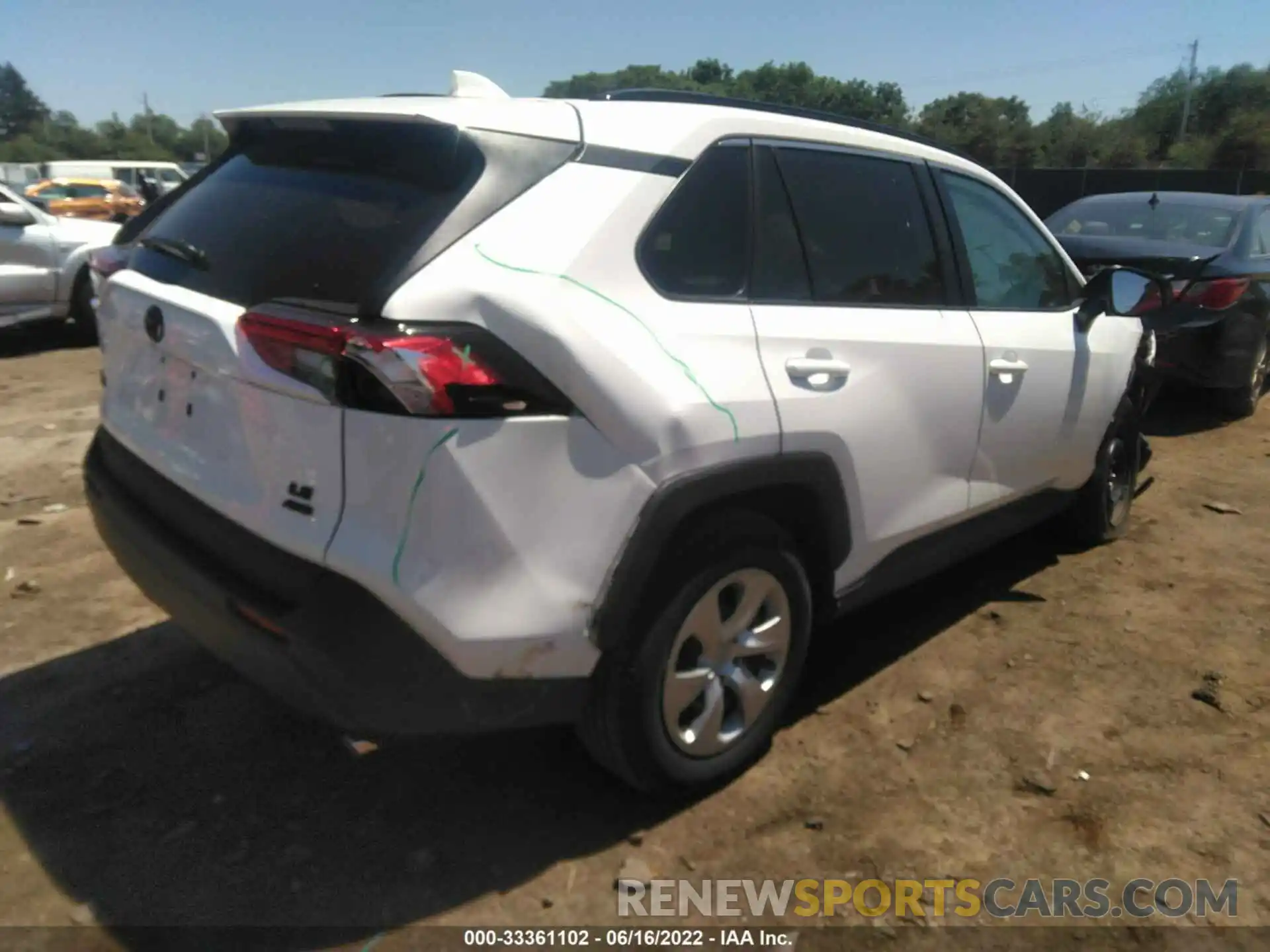 4 Photograph of a damaged car 2T3F1RFV6MW167575 TOYOTA RAV4 2021