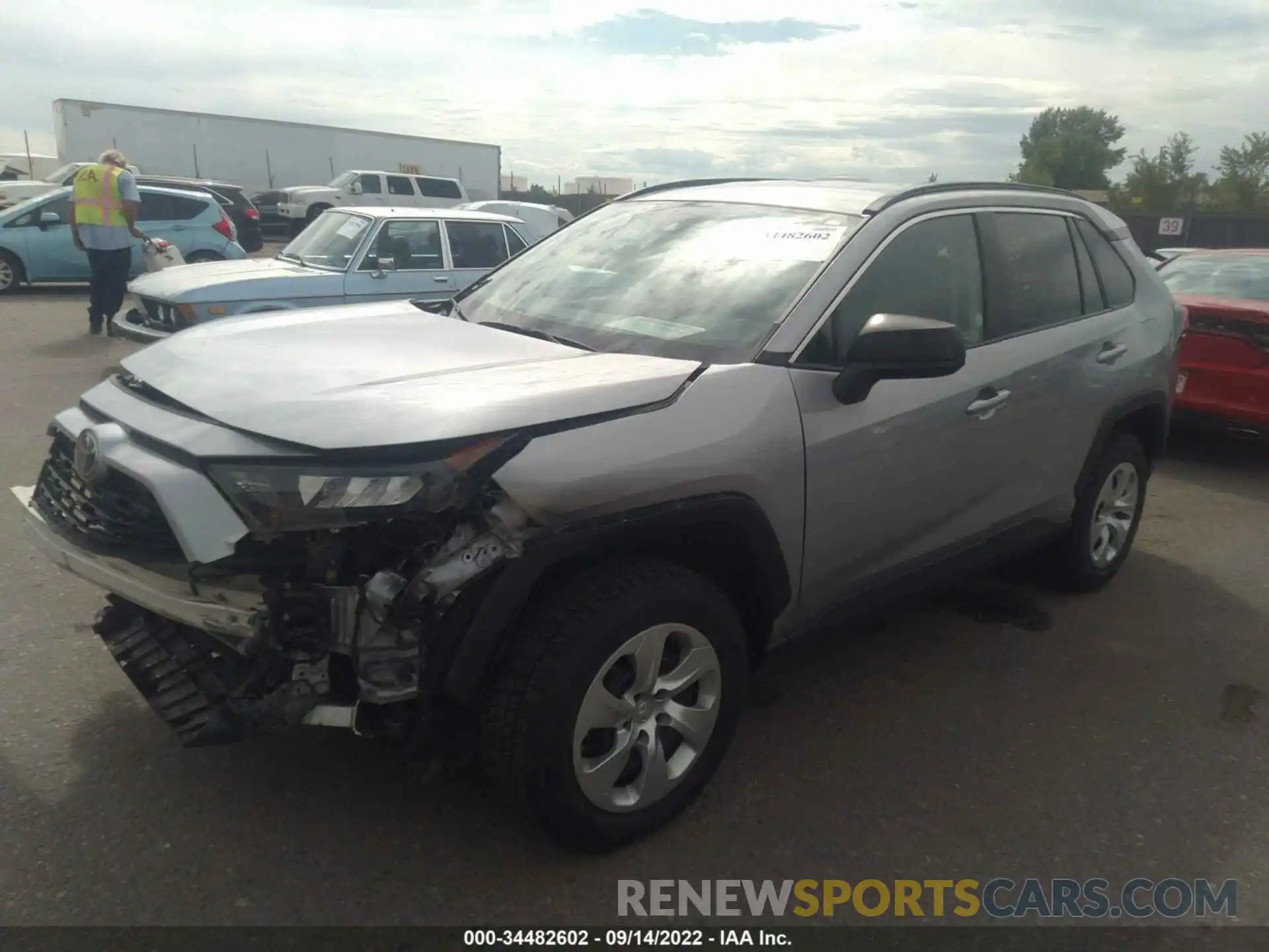 2 Photograph of a damaged car 2T3F1RFV6MW186532 TOYOTA RAV4 2021