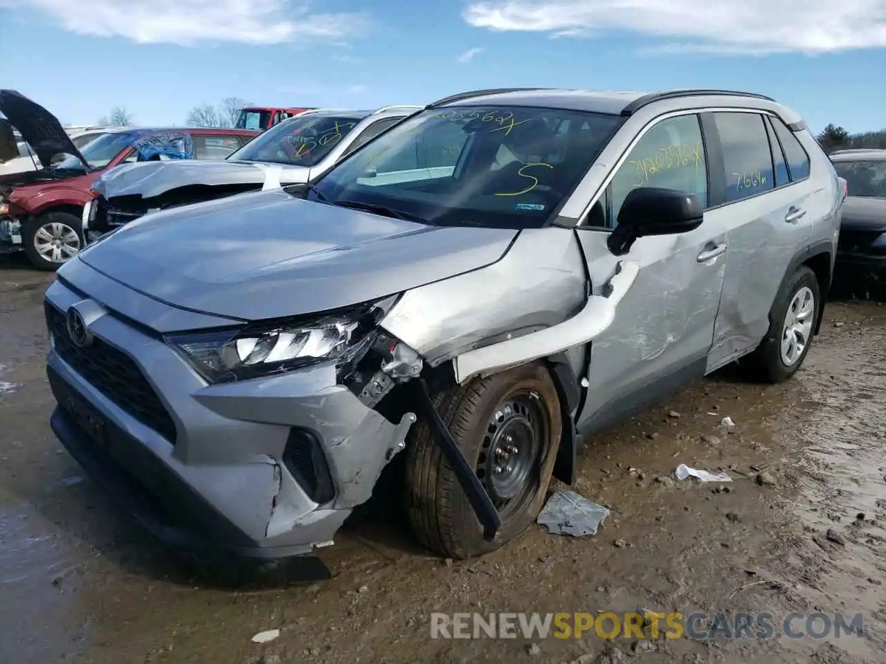 2 Photograph of a damaged car 2T3F1RFV6MW197952 TOYOTA RAV4 2021