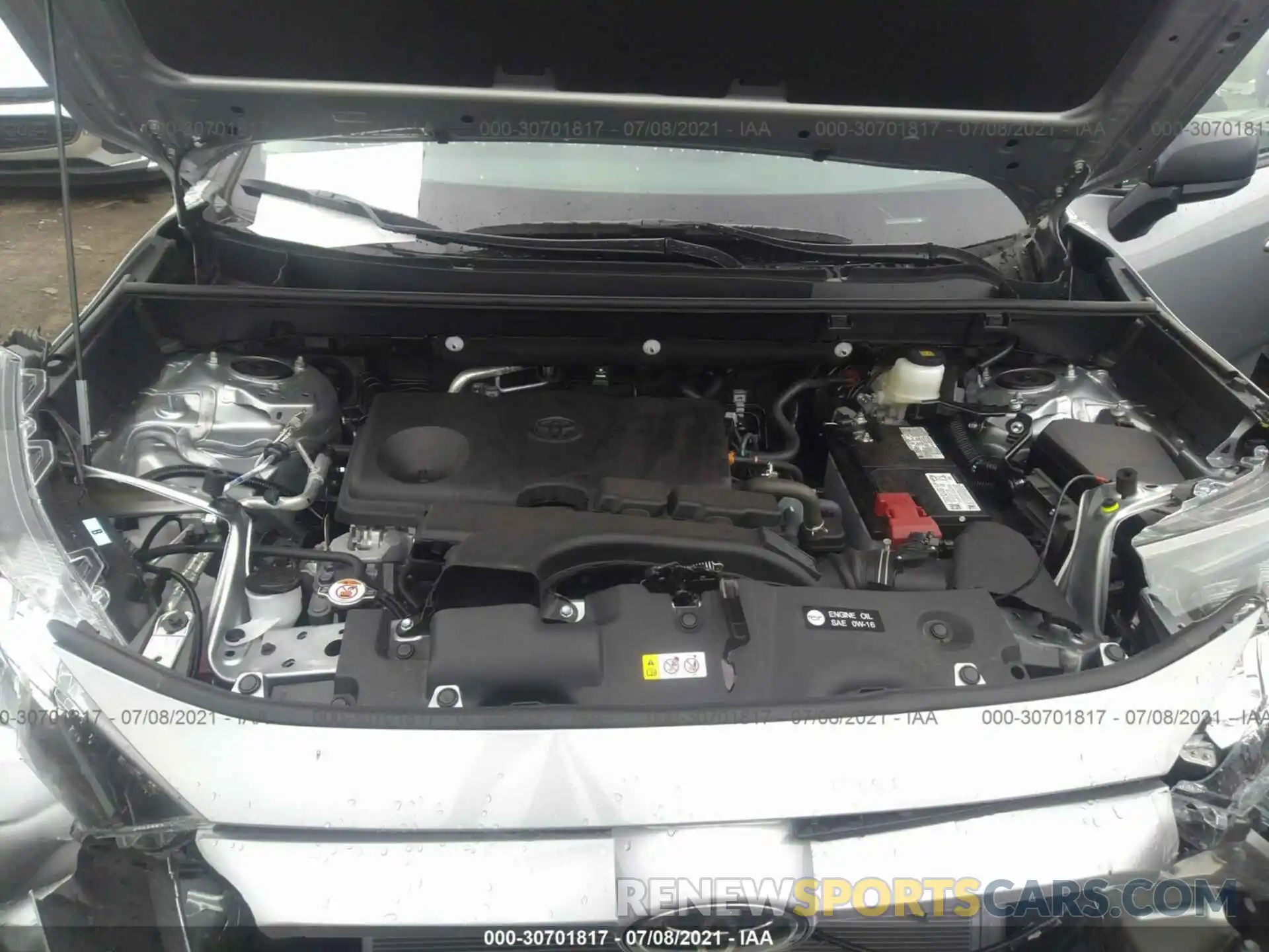 10 Фотография поврежденного автомобиля 2T3F1RFV6MW205080 TOYOTA RAV4 2021