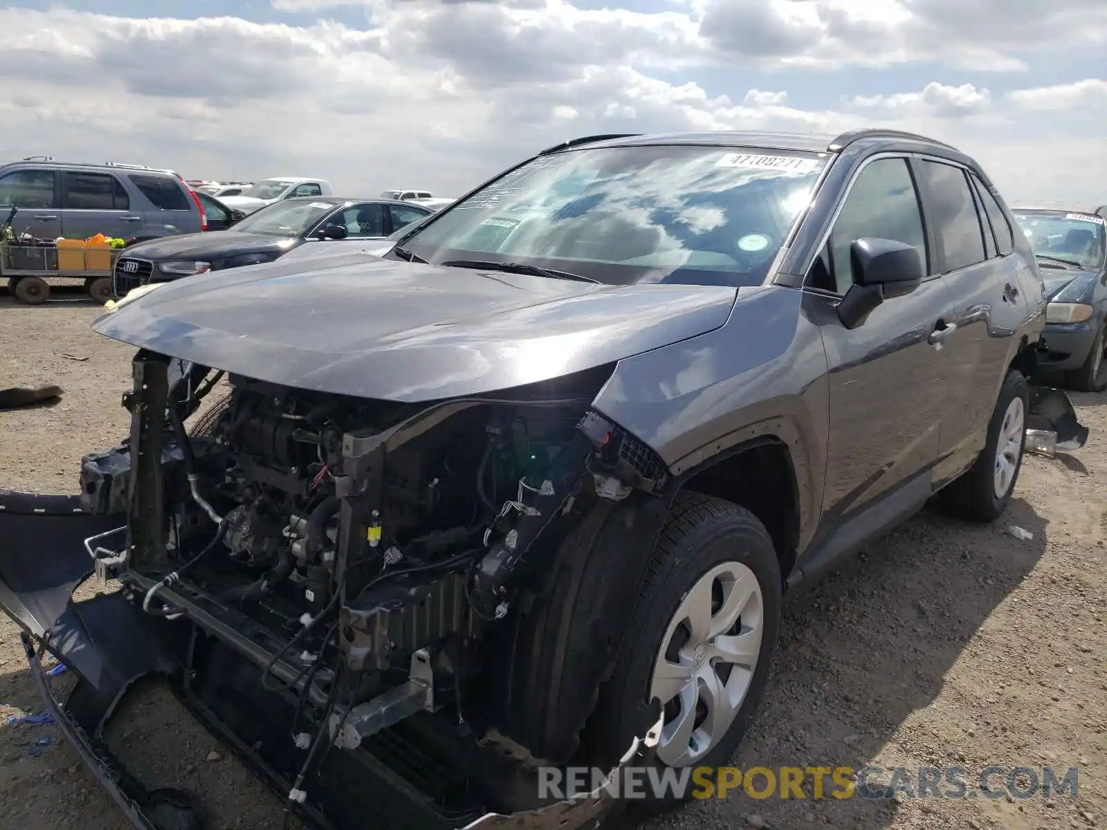 2 Photograph of a damaged car 2T3F1RFV7MC169322 TOYOTA RAV4 2021