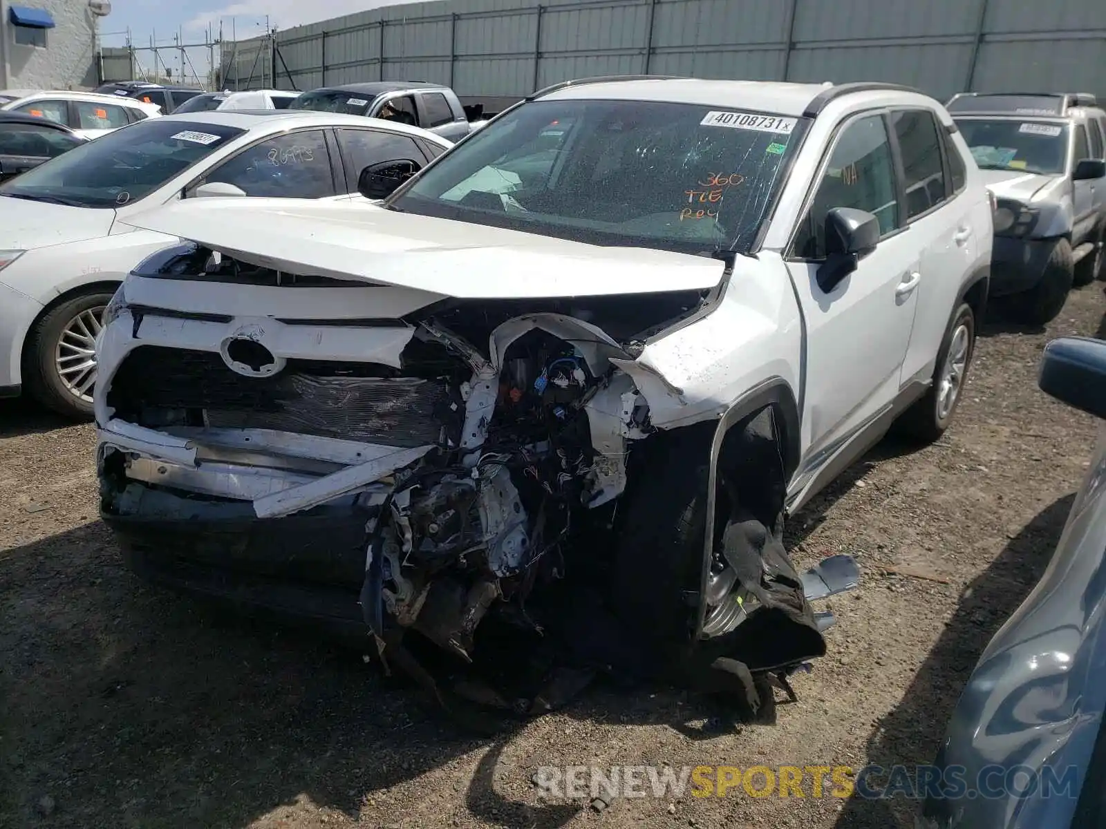 2 Photograph of a damaged car 2T3F1RFV7MC178926 TOYOTA RAV4 2021