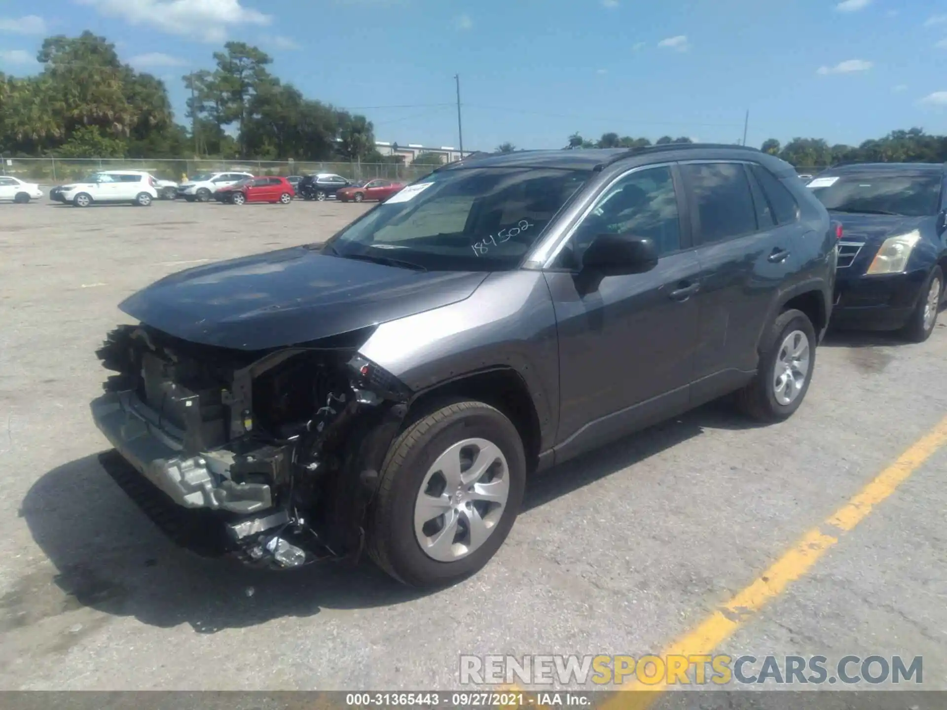 2 Photograph of a damaged car 2T3F1RFV7MC184502 TOYOTA RAV4 2021