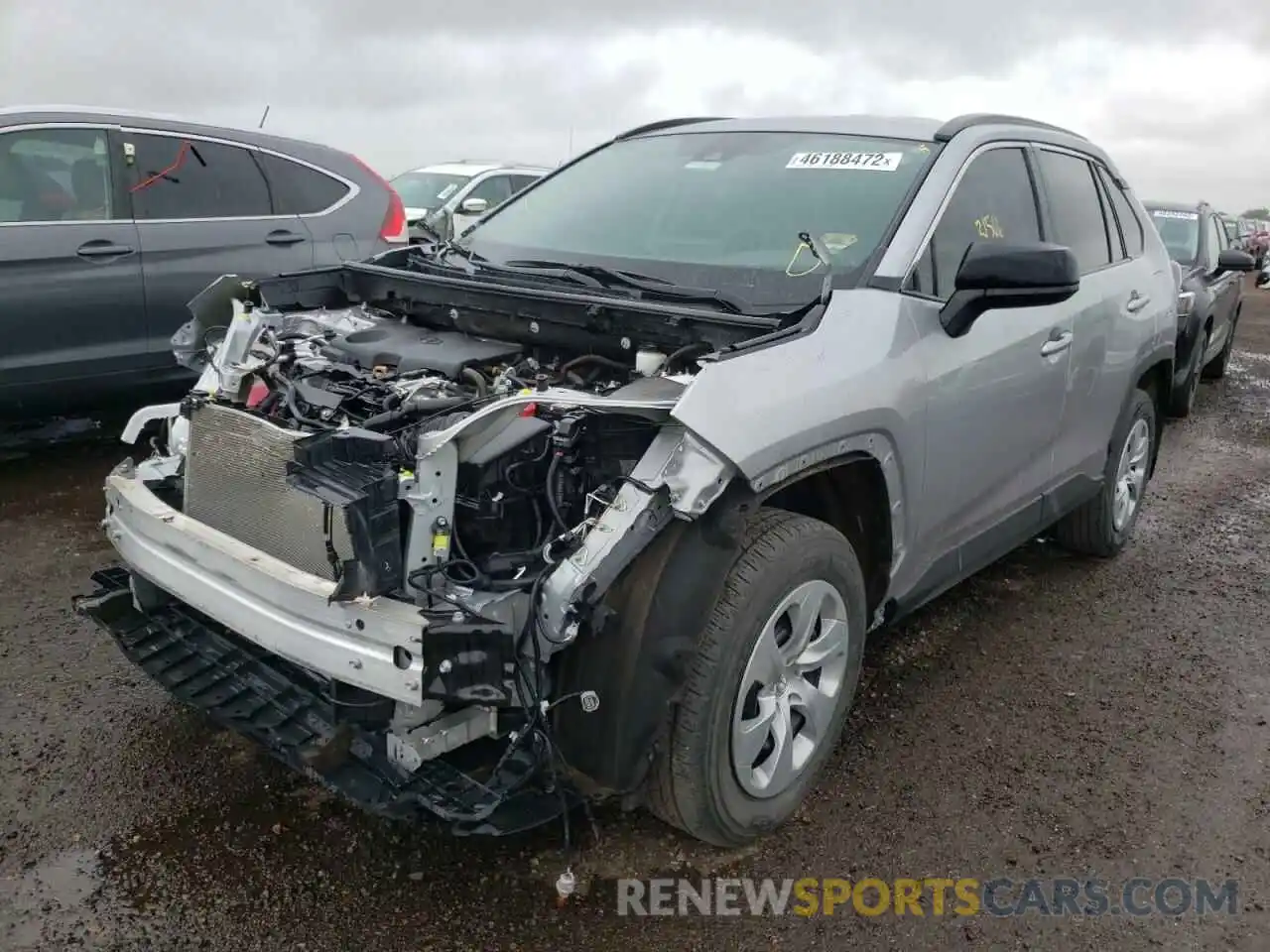 2 Photograph of a damaged car 2T3F1RFV7MC191806 TOYOTA RAV4 2021