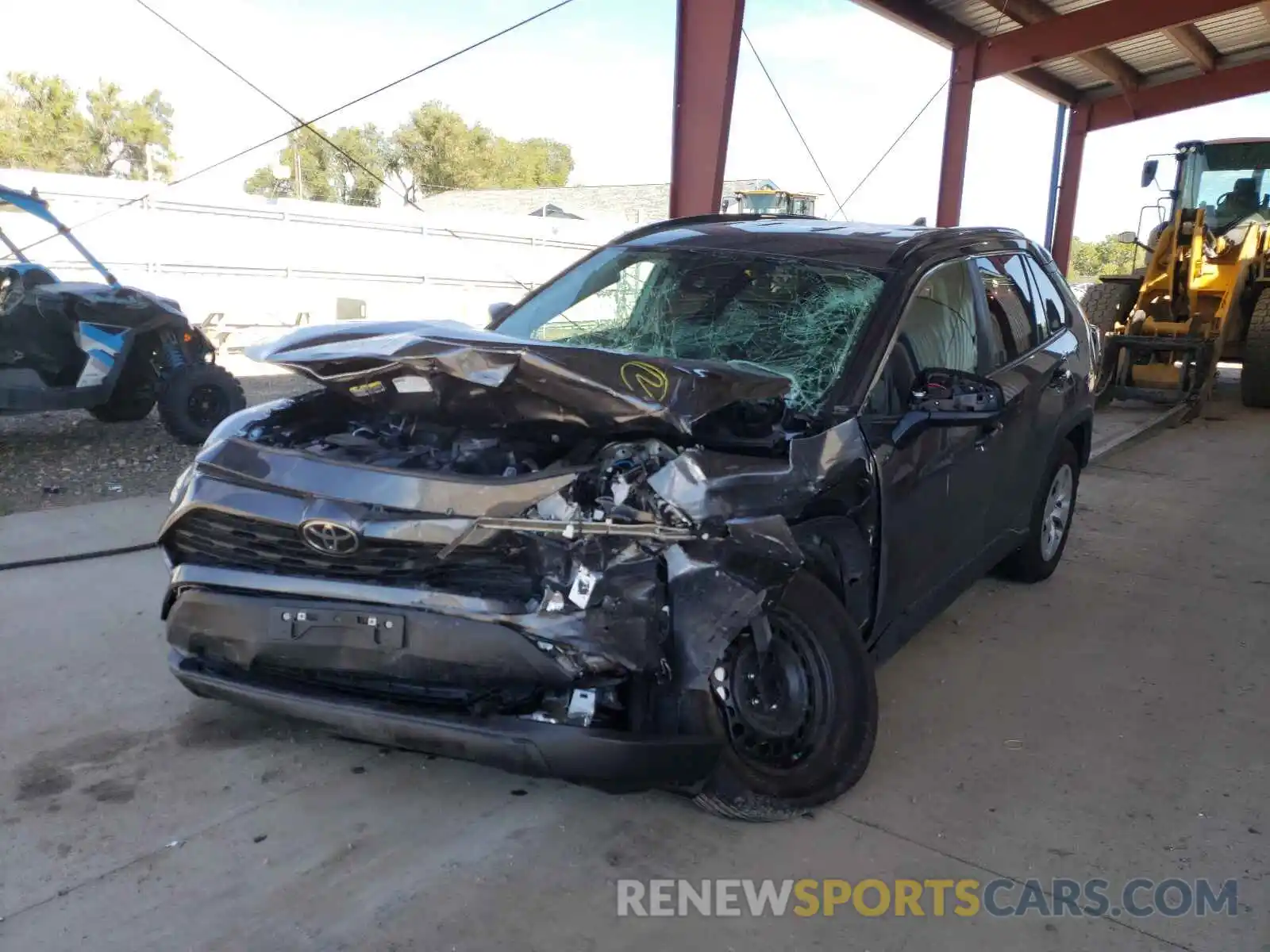 2 Photograph of a damaged car 2T3F1RFV7MC196696 TOYOTA RAV4 2021