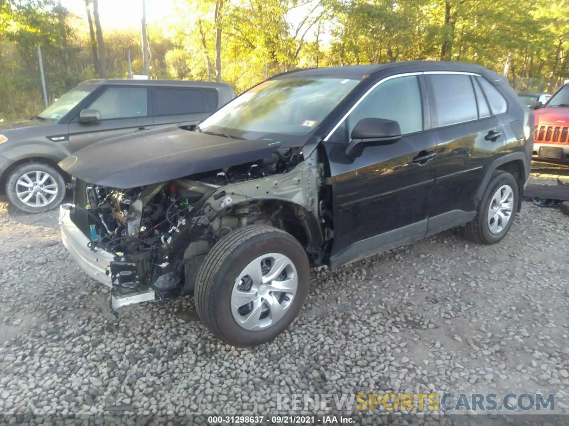 2 Photograph of a damaged car 2T3F1RFV7MC212752 TOYOTA RAV4 2021