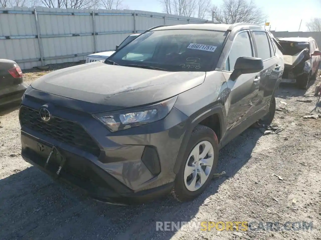 2 Photograph of a damaged car 2T3F1RFV7MC222908 TOYOTA RAV4 2021