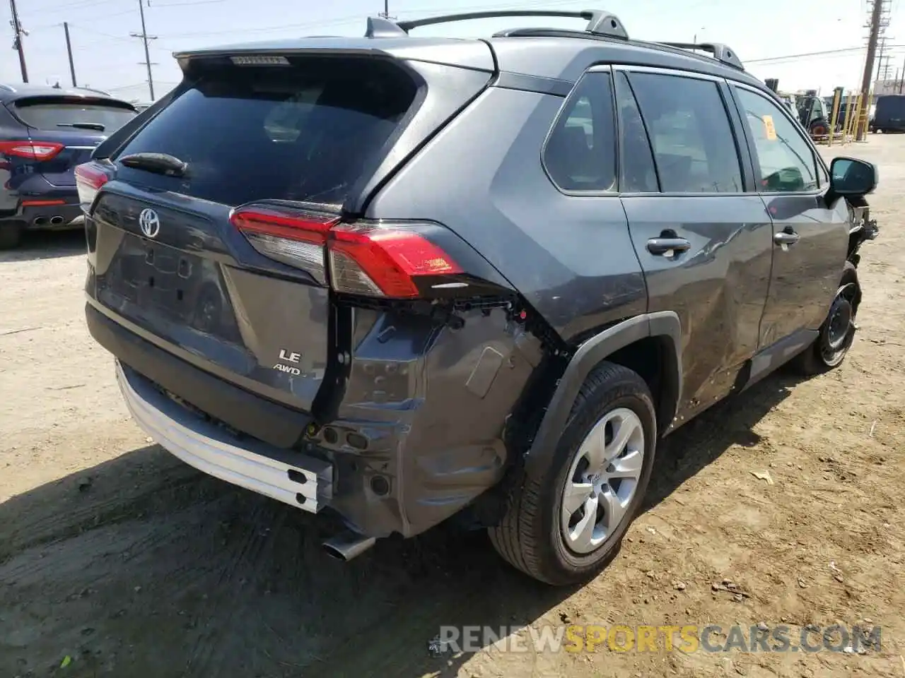 4 Photograph of a damaged car 2T3F1RFV7MC229020 TOYOTA RAV4 2021