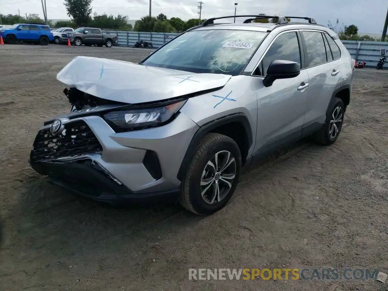 2 Photograph of a damaged car 2T3F1RFV7MC241734 TOYOTA RAV4 2021