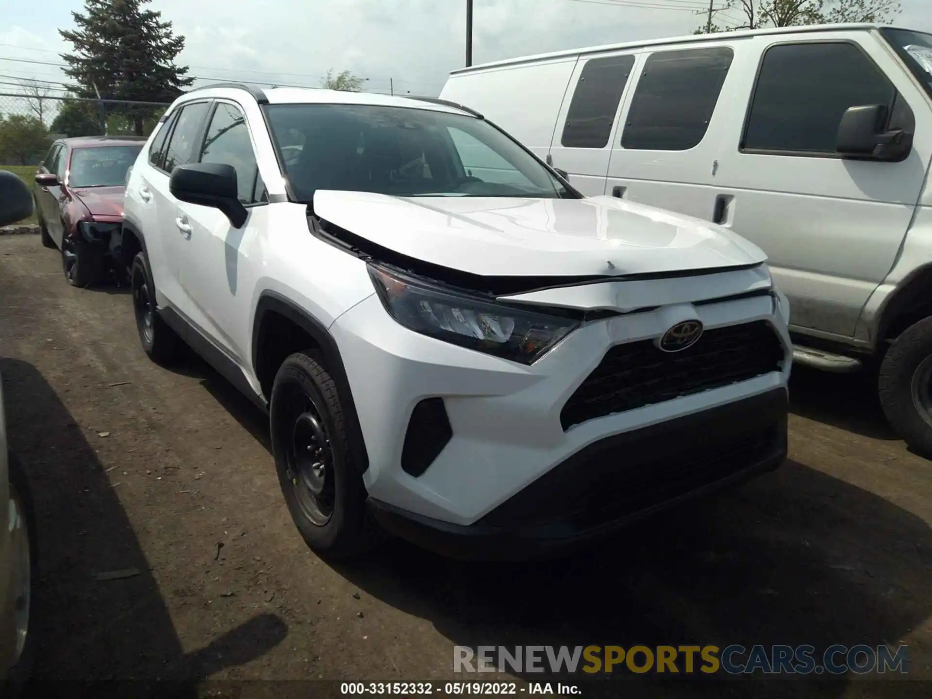 1 Photograph of a damaged car 2T3F1RFV7MW186488 TOYOTA RAV4 2021