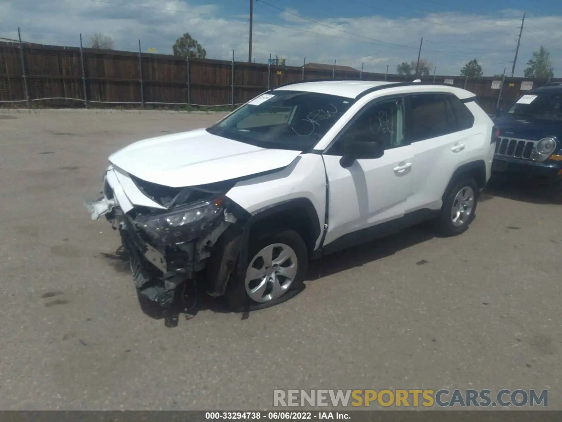 2 Photograph of a damaged car 2T3F1RFV7MW193165 TOYOTA RAV4 2021