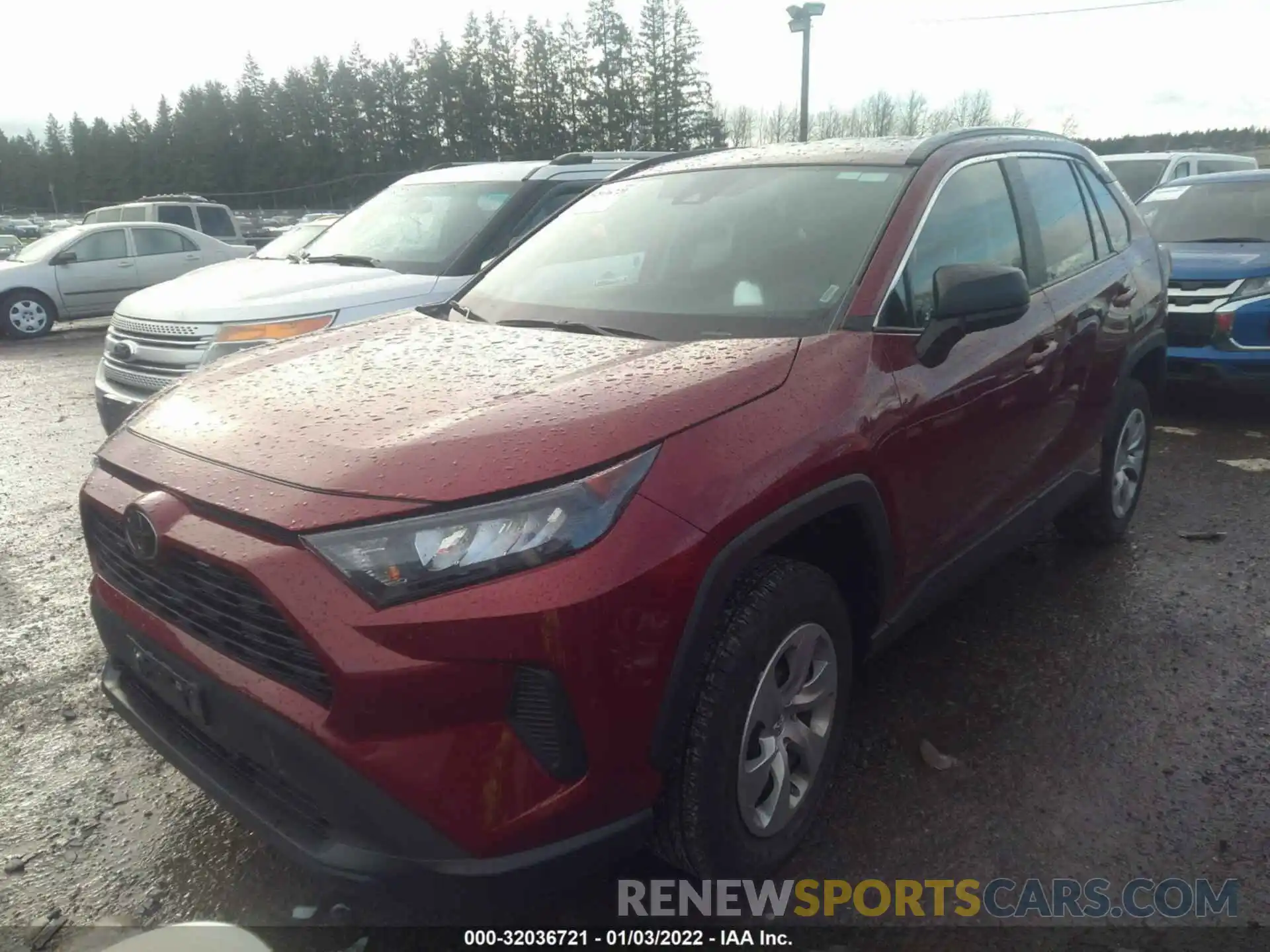 2 Photograph of a damaged car 2T3F1RFV7MW194526 TOYOTA RAV4 2021