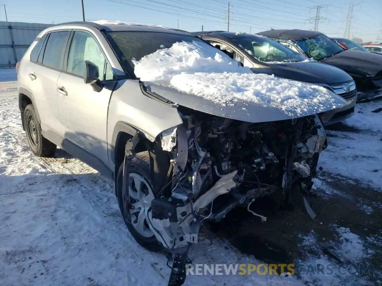 1 Photograph of a damaged car 2T3F1RFV7MW222194 TOYOTA RAV4 2021