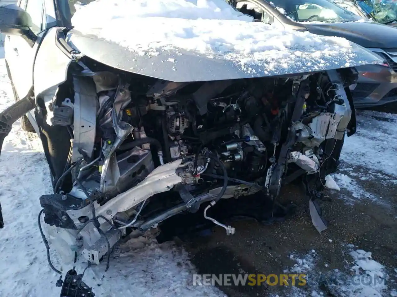 9 Photograph of a damaged car 2T3F1RFV7MW222194 TOYOTA RAV4 2021