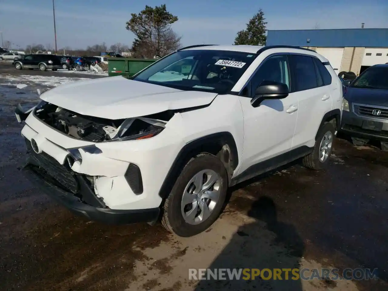 2 Photograph of a damaged car 2T3F1RFV8MC171645 TOYOTA RAV4 2021