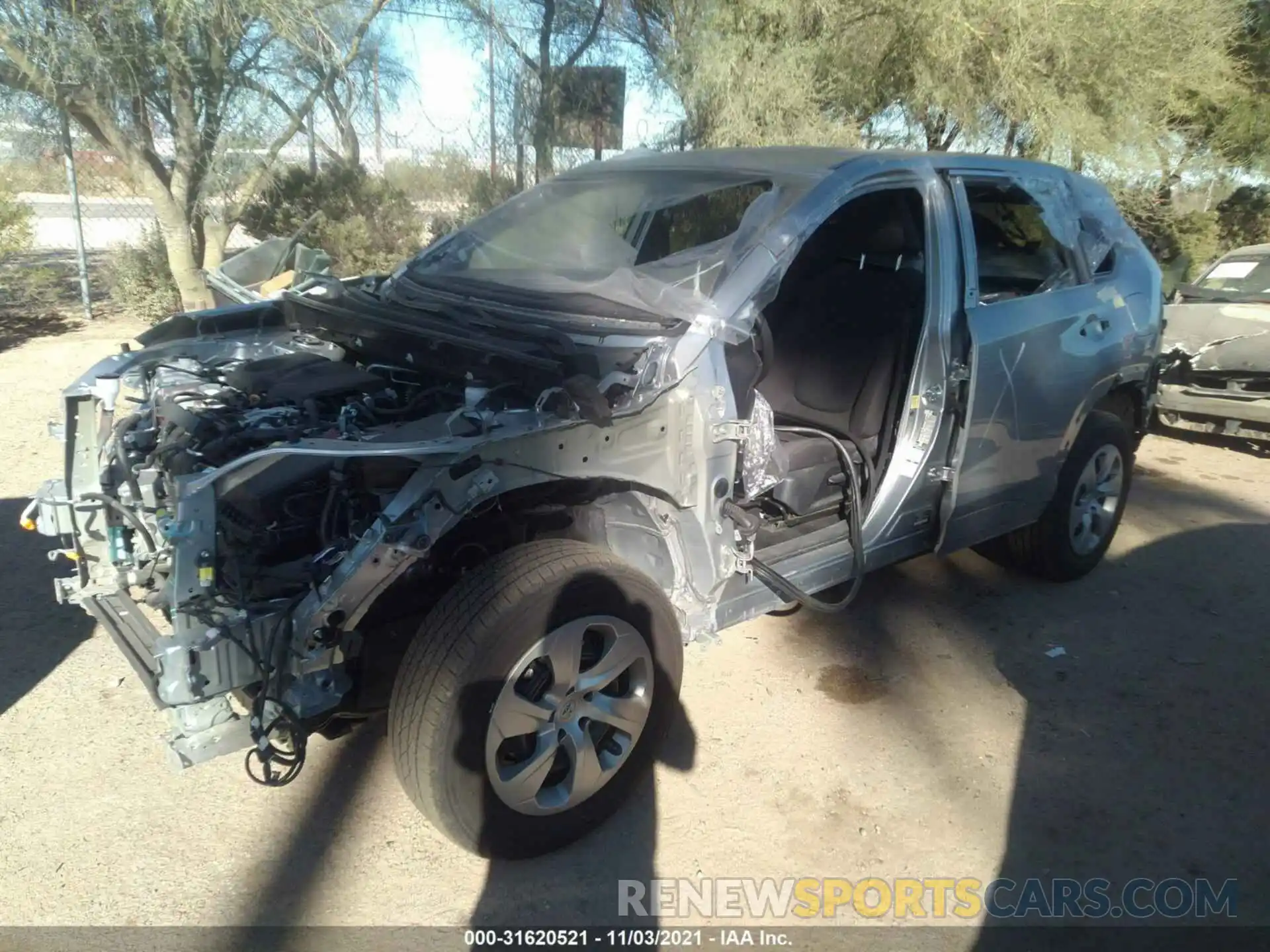 2 Photograph of a damaged car 2T3F1RFV8MC191443 TOYOTA RAV4 2021