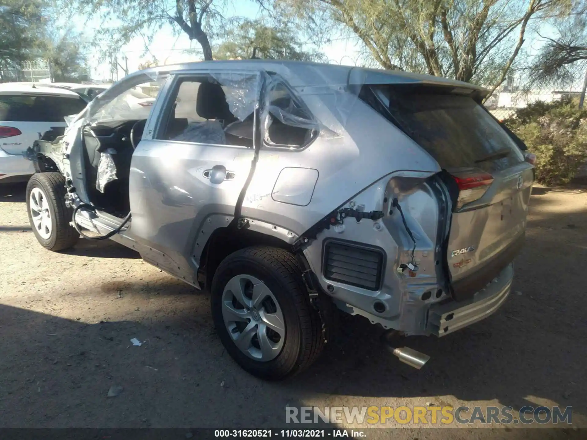 3 Photograph of a damaged car 2T3F1RFV8MC191443 TOYOTA RAV4 2021