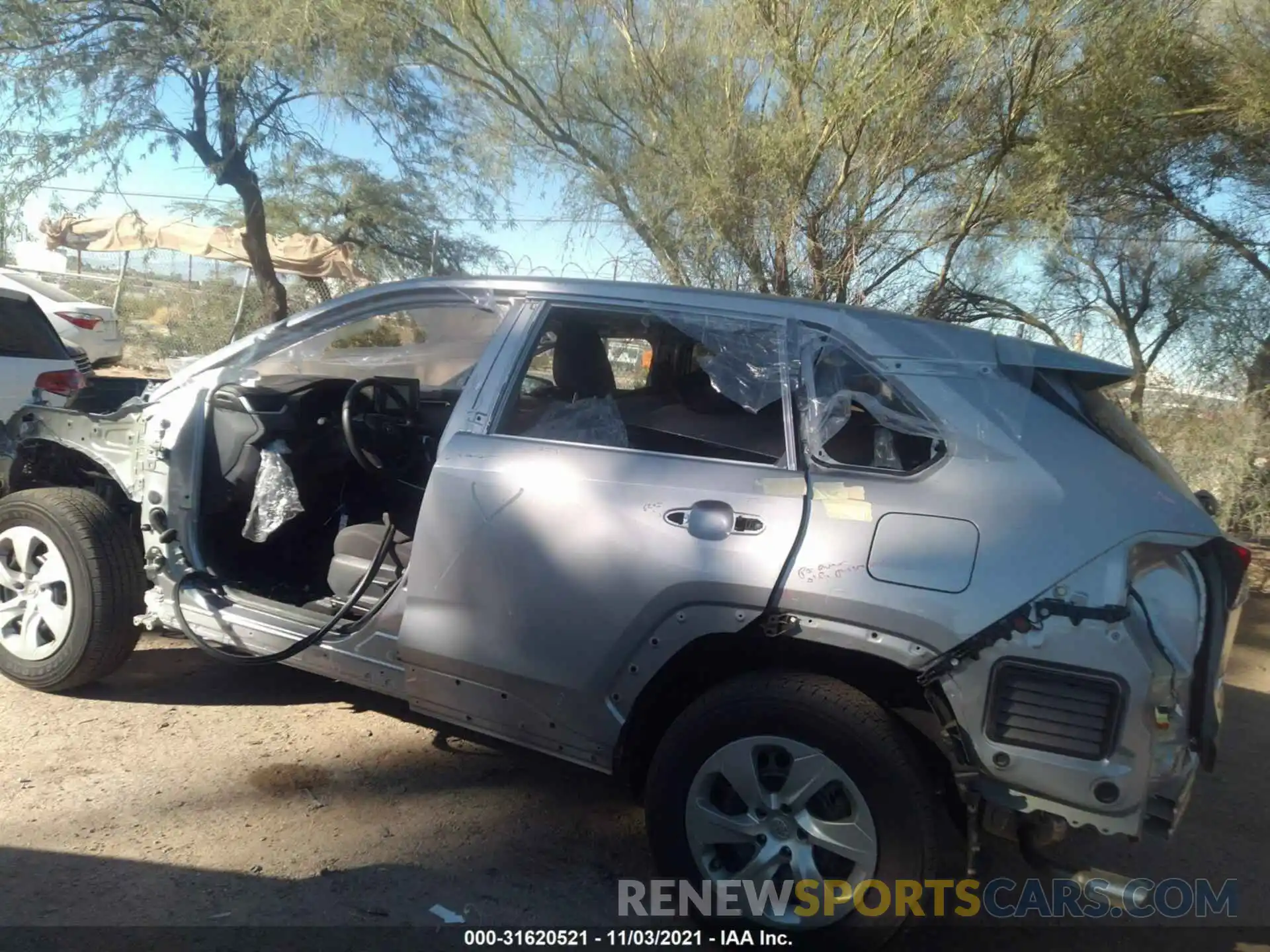 6 Photograph of a damaged car 2T3F1RFV8MC191443 TOYOTA RAV4 2021