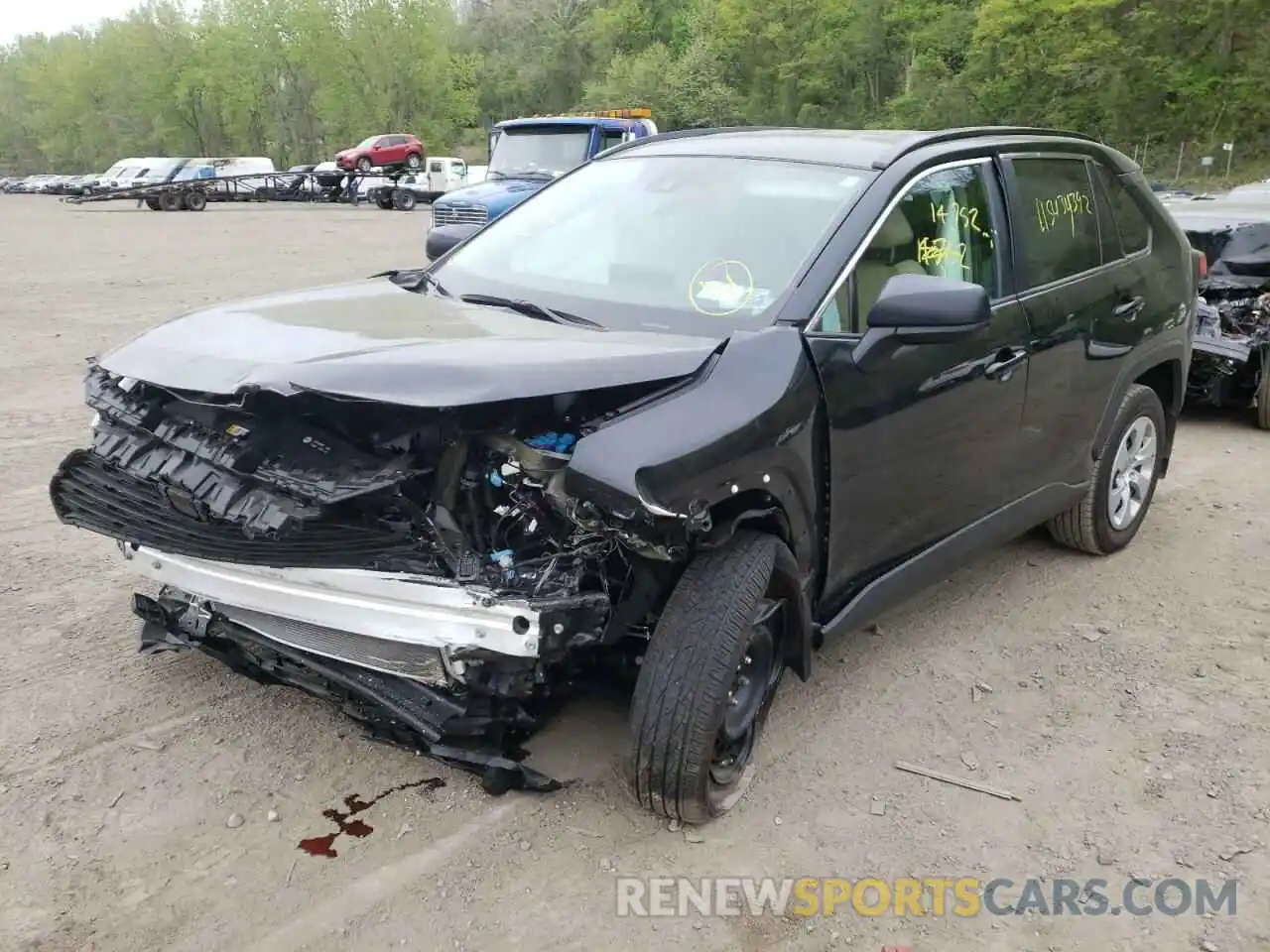 2 Photograph of a damaged car 2T3F1RFV8MC202683 TOYOTA RAV4 2021