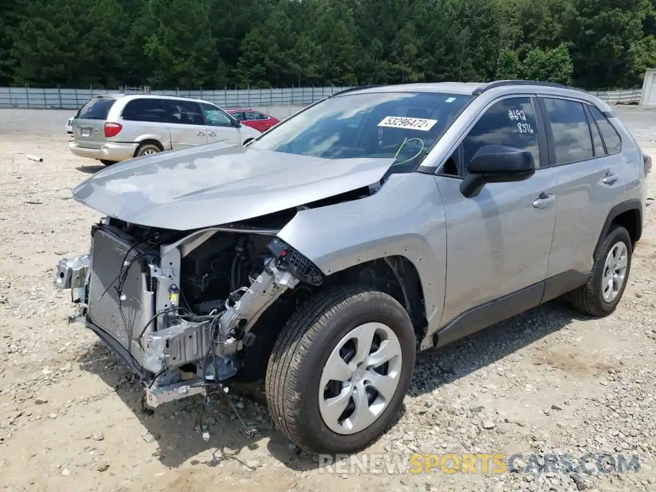 2 Photograph of a damaged car 2T3F1RFV8MC228376 TOYOTA RAV4 2021