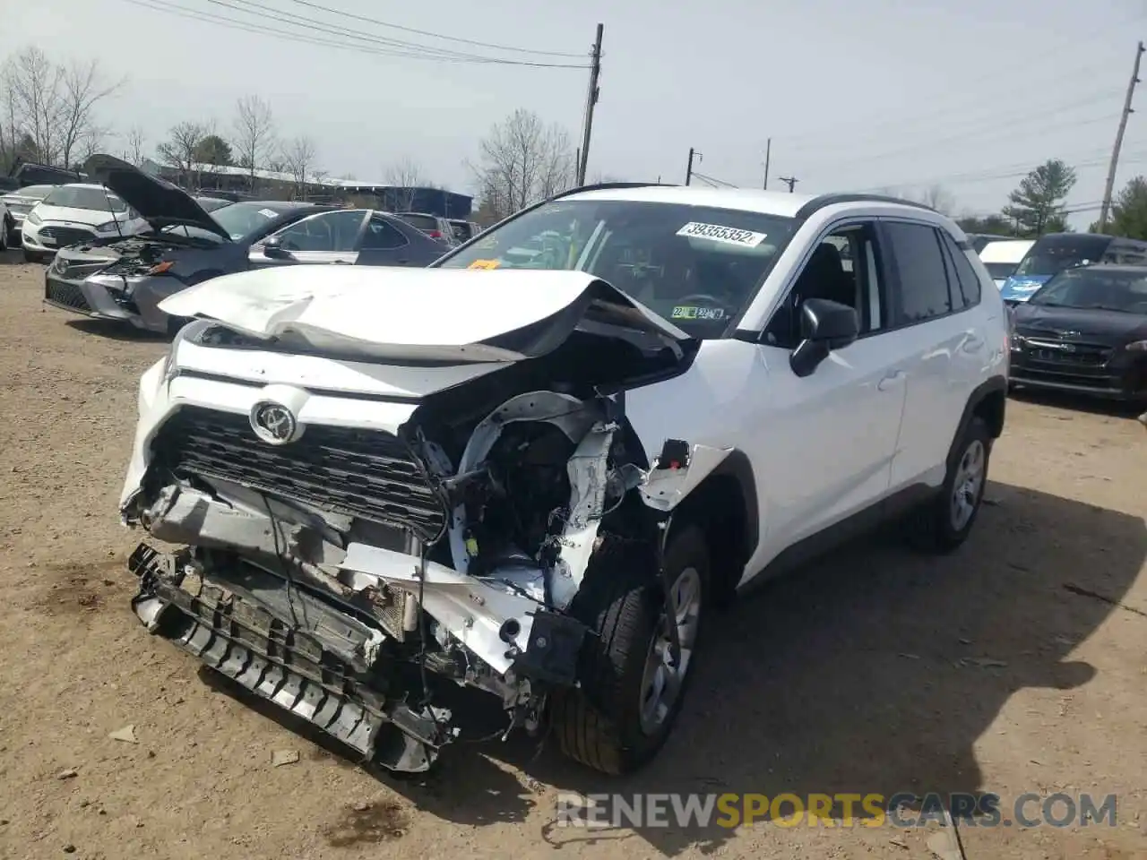 2 Photograph of a damaged car 2T3F1RFV8MC251396 TOYOTA RAV4 2021