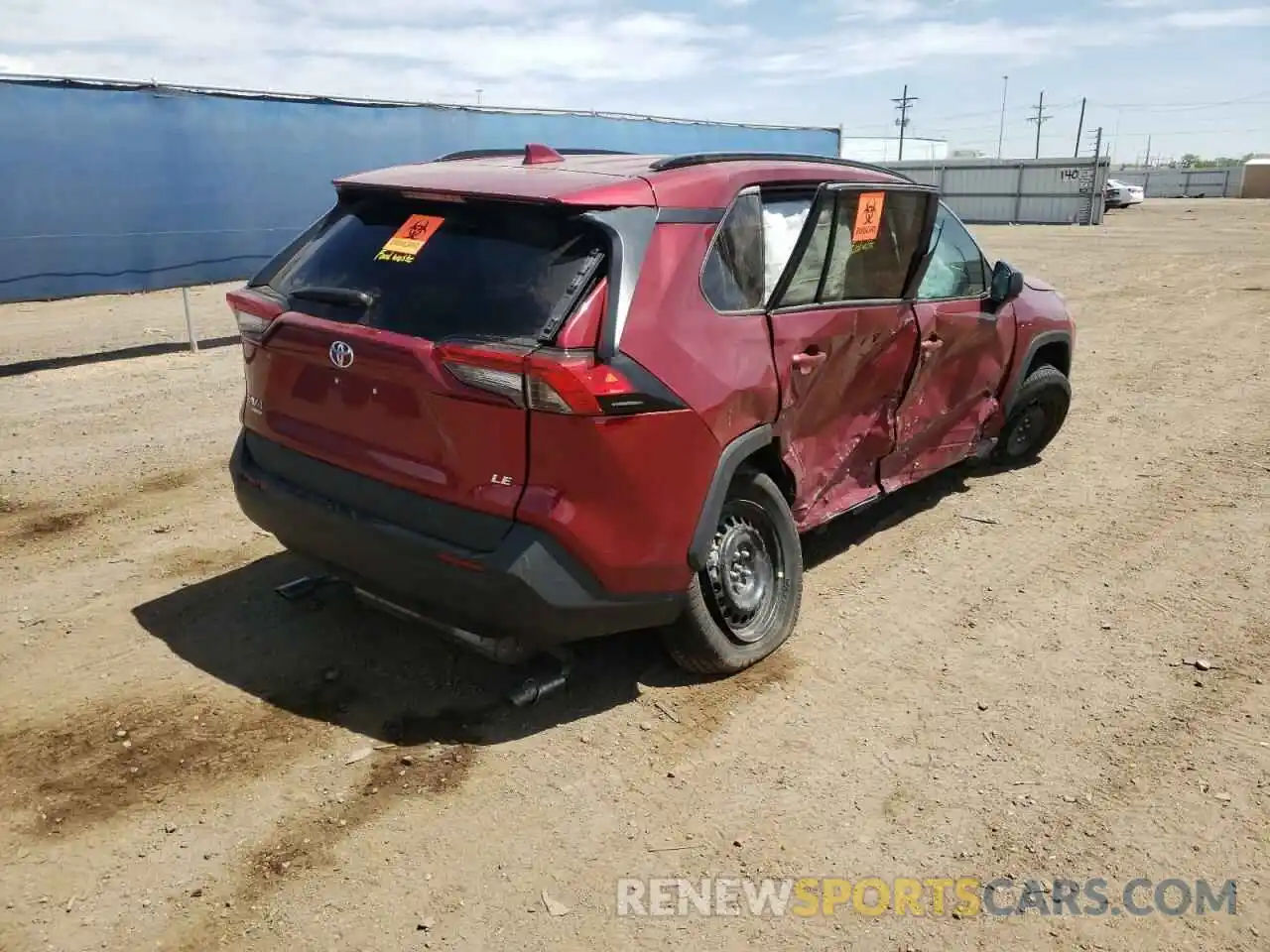 4 Photograph of a damaged car 2T3F1RFV8MW183213 TOYOTA RAV4 2021