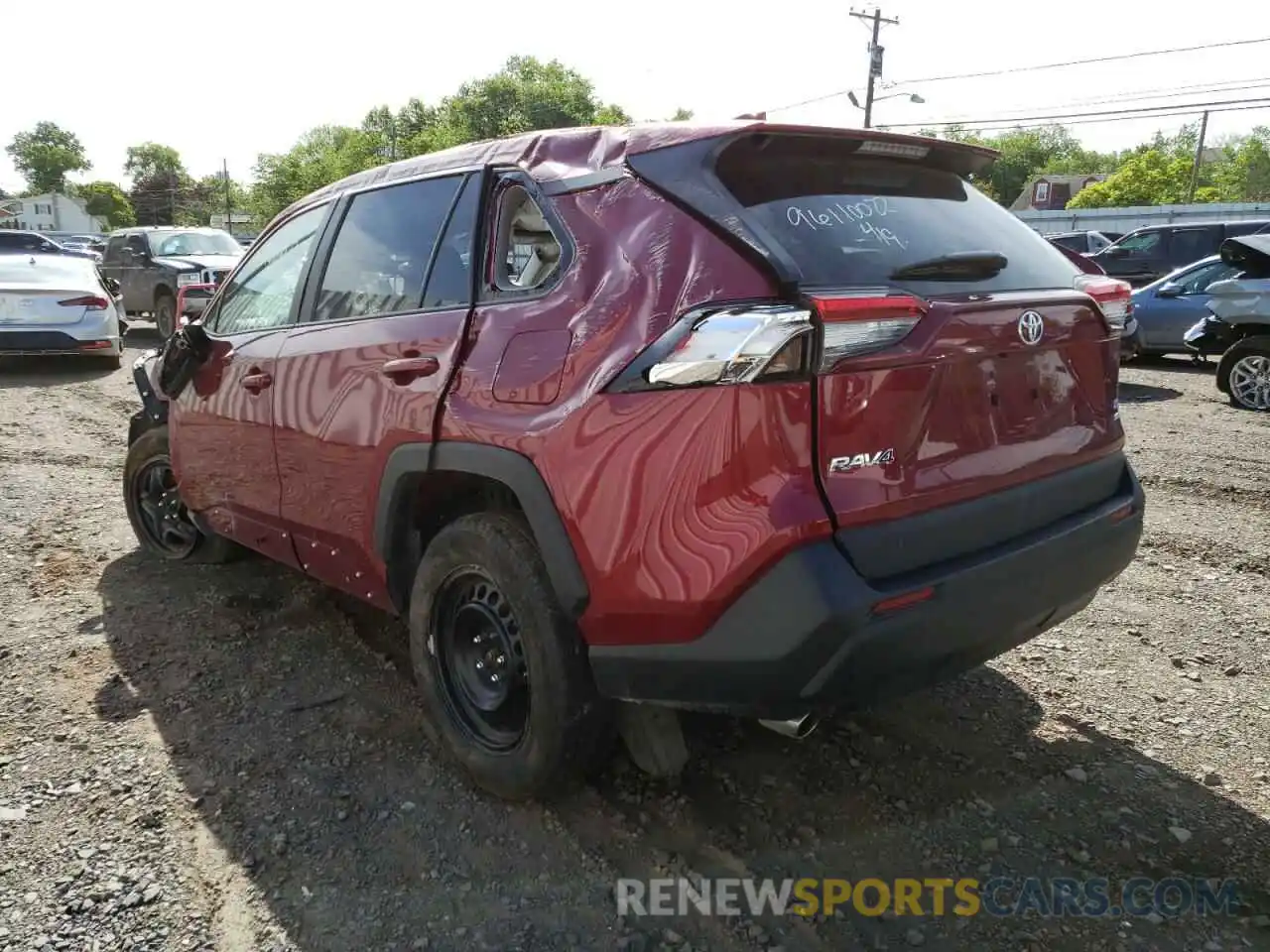 3 Photograph of a damaged car 2T3F1RFV8MW183955 TOYOTA RAV4 2021