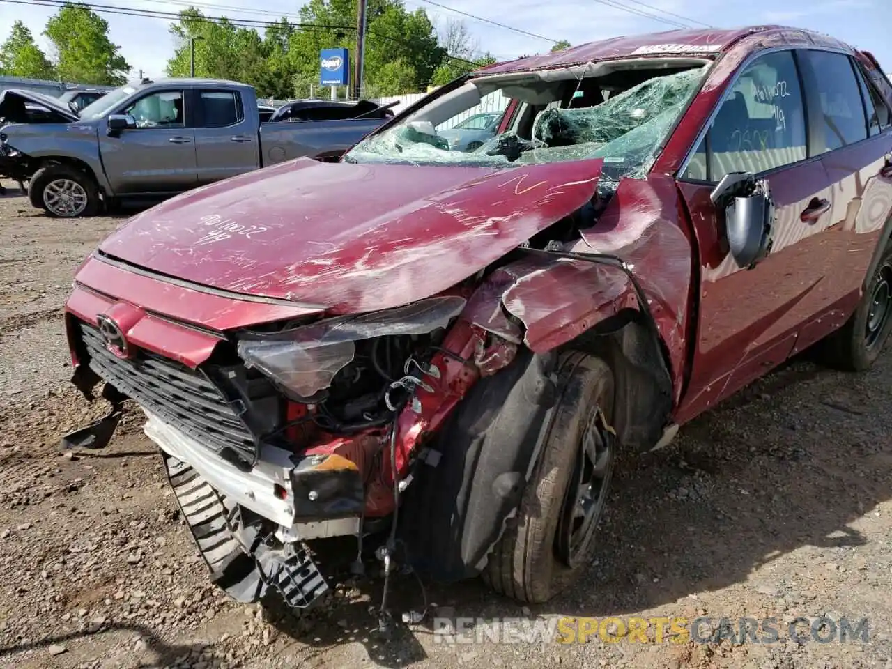 9 Photograph of a damaged car 2T3F1RFV8MW183955 TOYOTA RAV4 2021